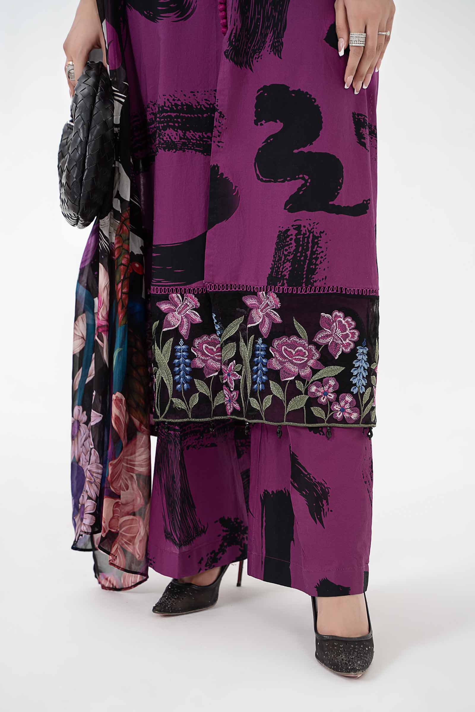 3 Piece Printed Lawn Suit | MPS-2205-B - Image 4
