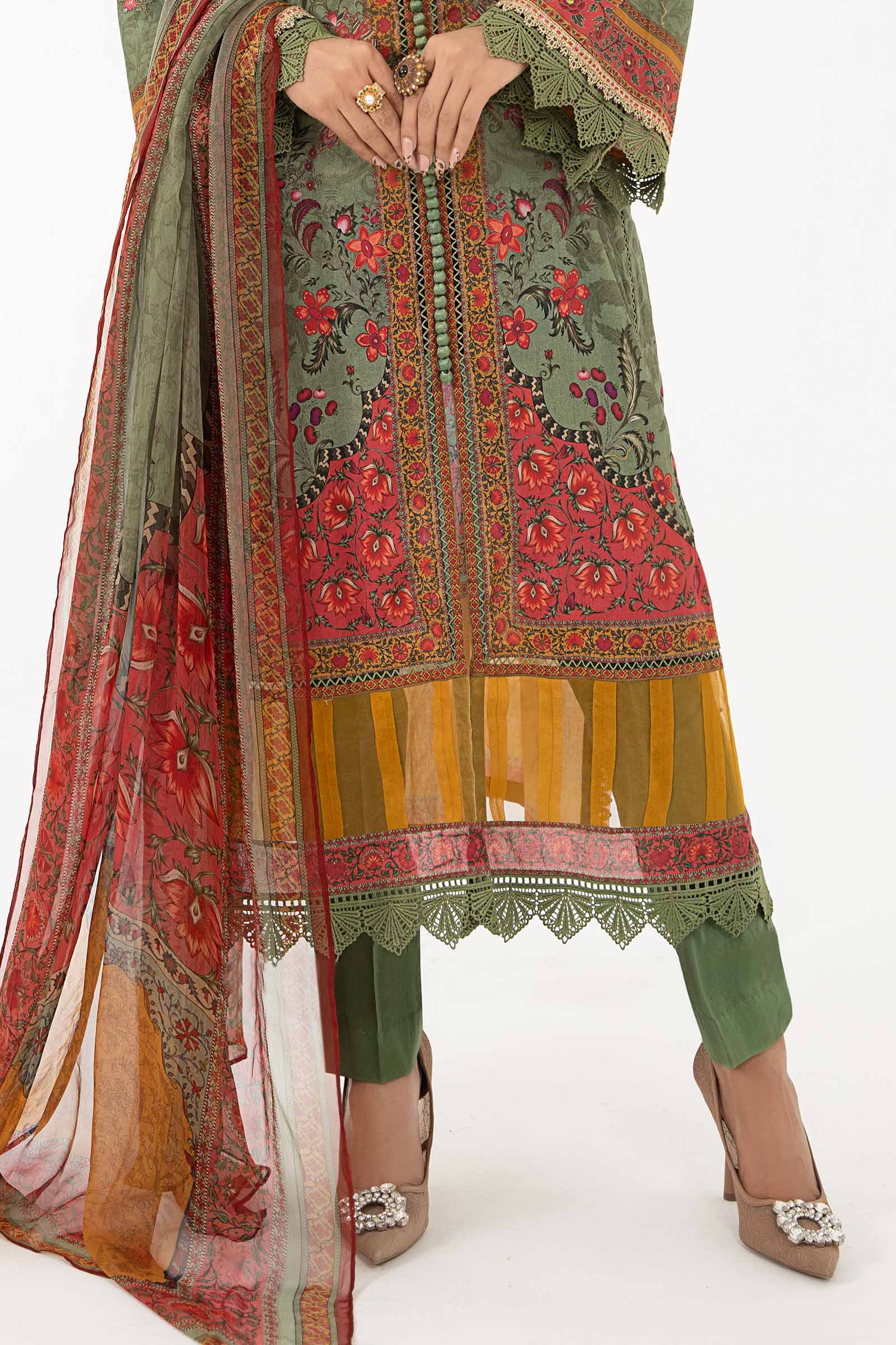 3 Piece Printed Lawn Suit | MPS-2206-A - Image 3