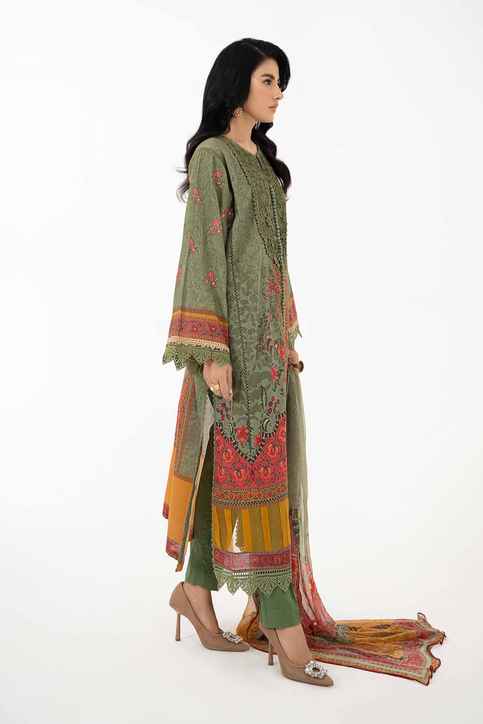 3 Piece Printed Lawn Suit | MPS-2206-A - Image 4