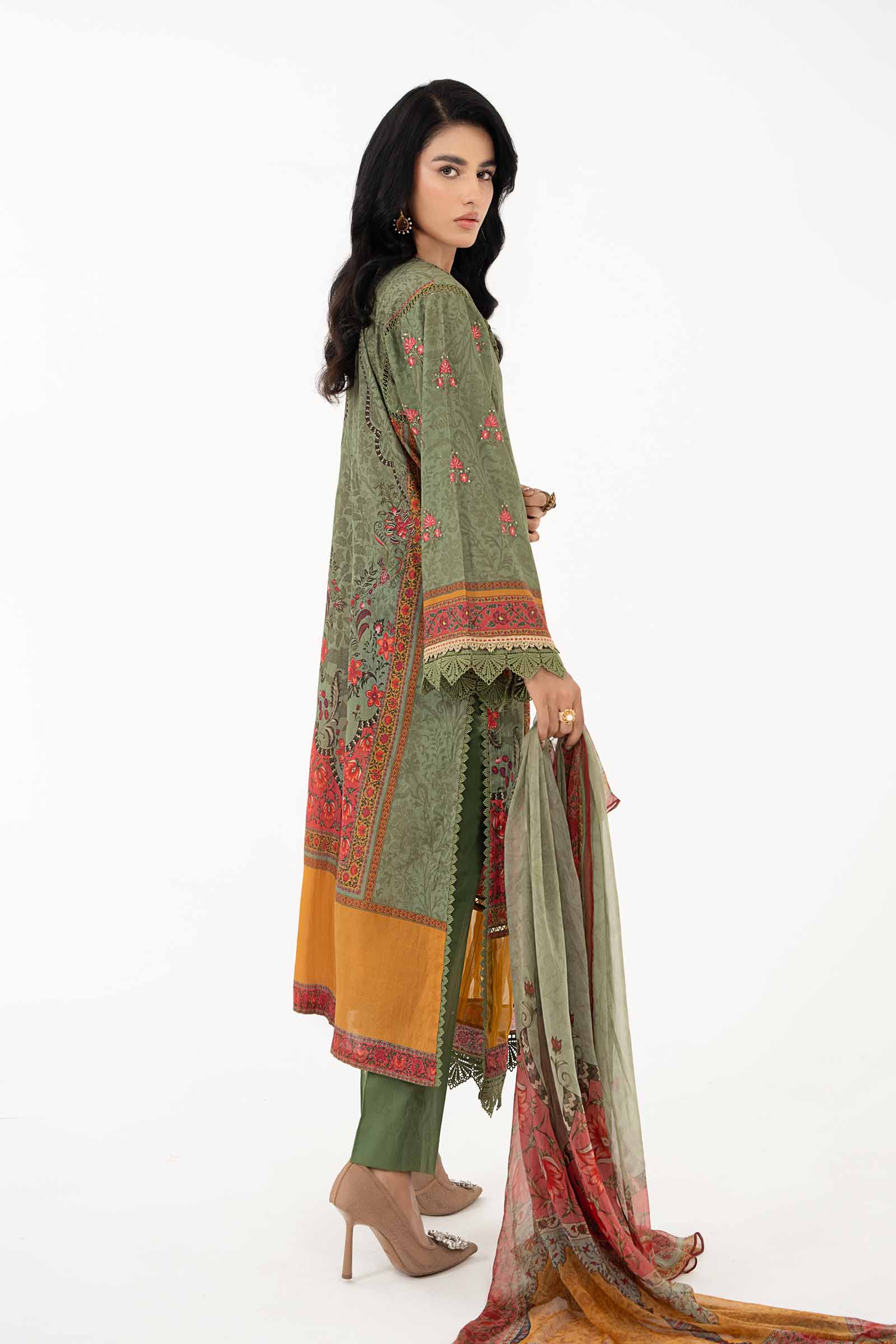 3 Piece Printed Lawn Suit | MPS-2206-A - Image 5