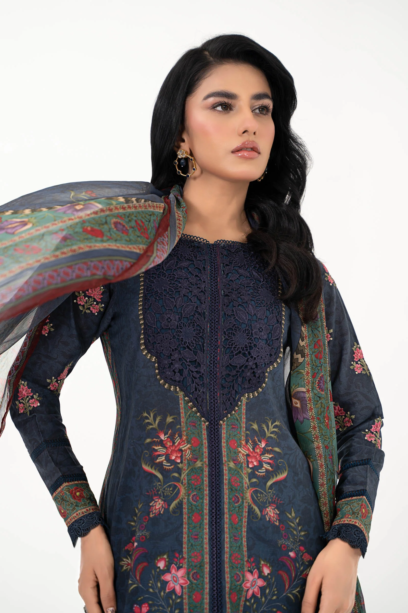 3 Piece Printed Lawn Suit | MPS-2206-B - Image 2