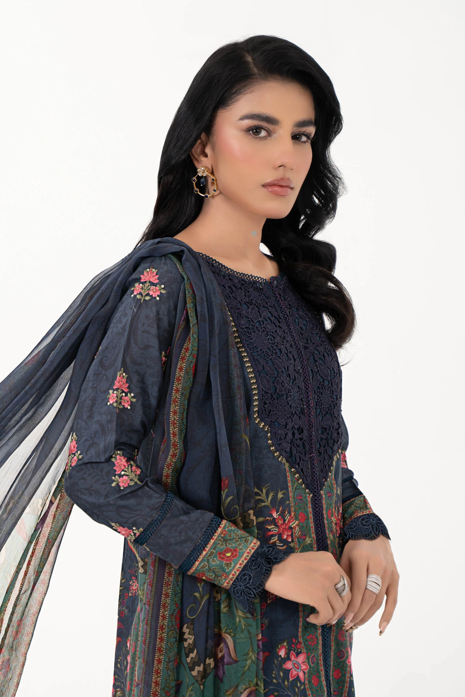 3 Piece Printed Lawn Suit | MPS-2206-B - Image 3