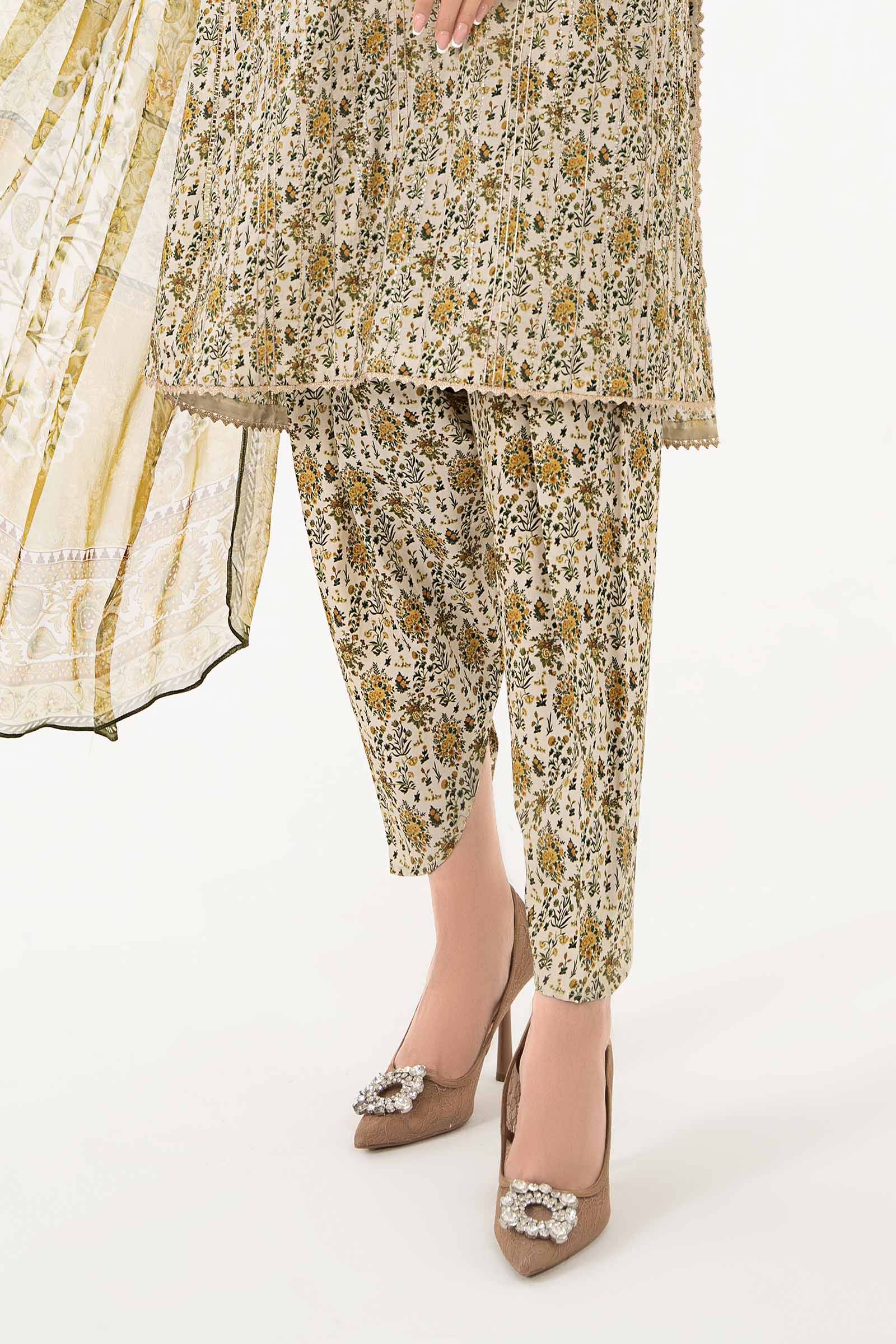 3 Piece Printed Lawn Suit | MPS-2207-A - Image 4
