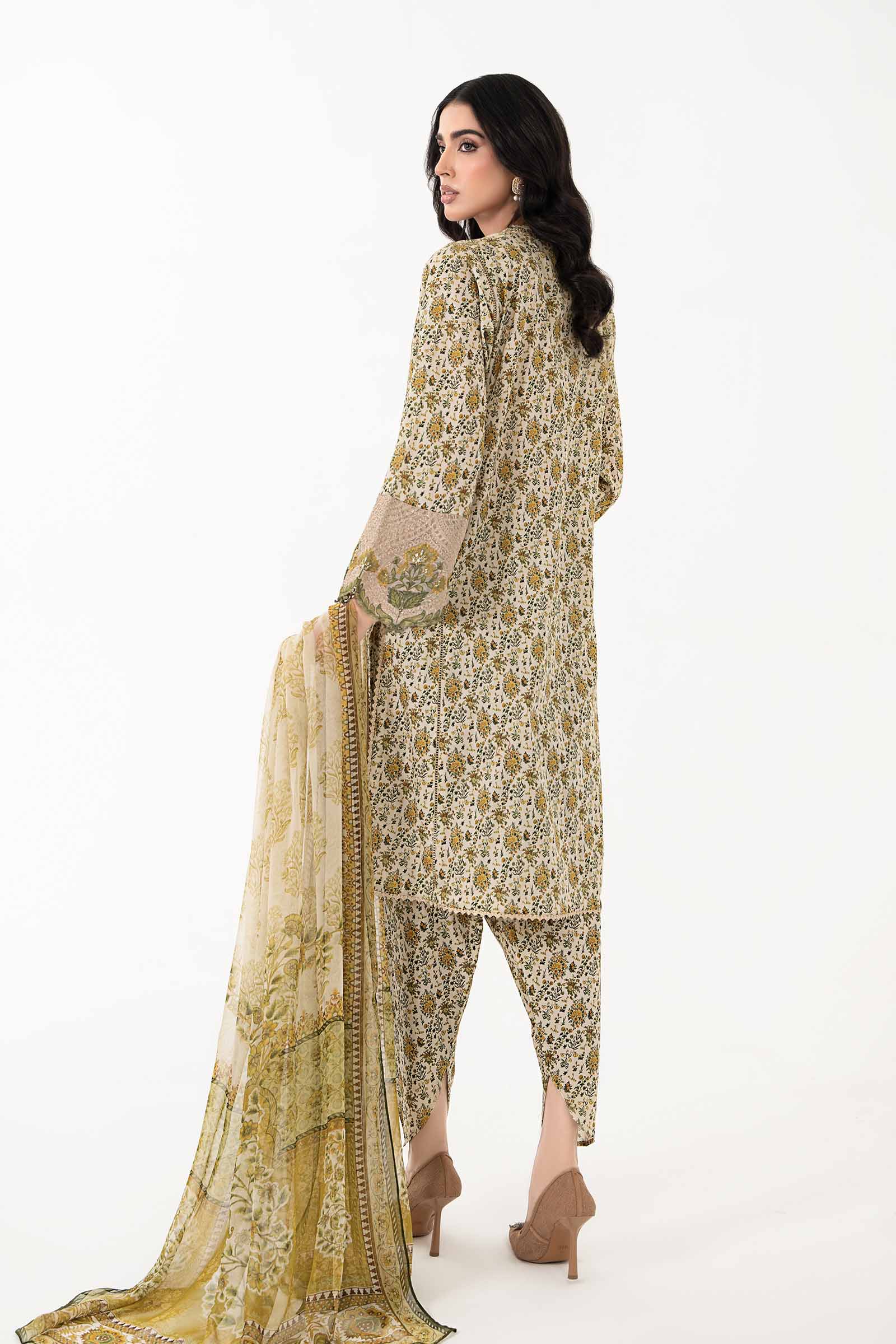 3 Piece Printed Lawn Suit | MPS-2207-A - Image 6