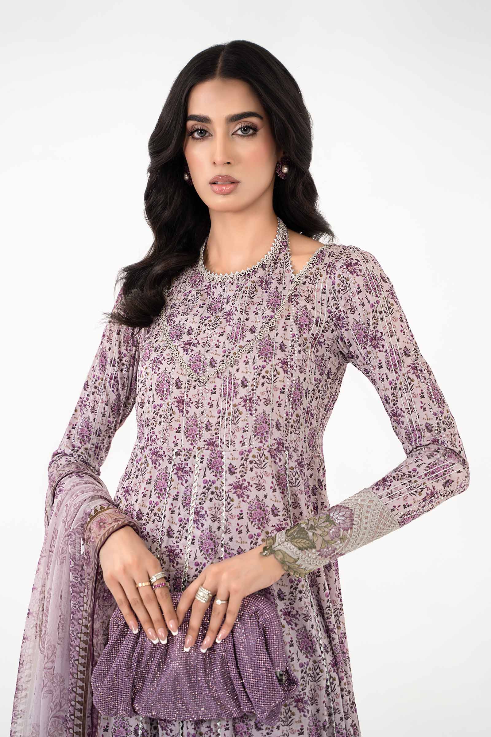 3 Piece Printed Lawn Suit | MPS-2207-B - Image 2
