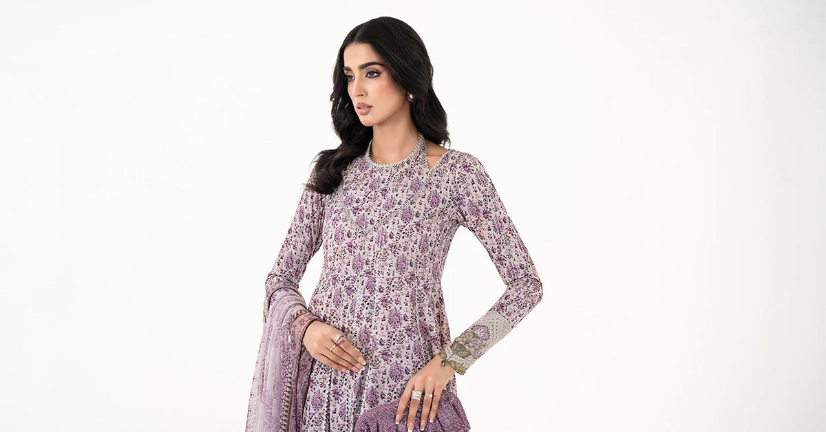3 Piece Printed Lawn Suit | MPS-2207-B - Image 8