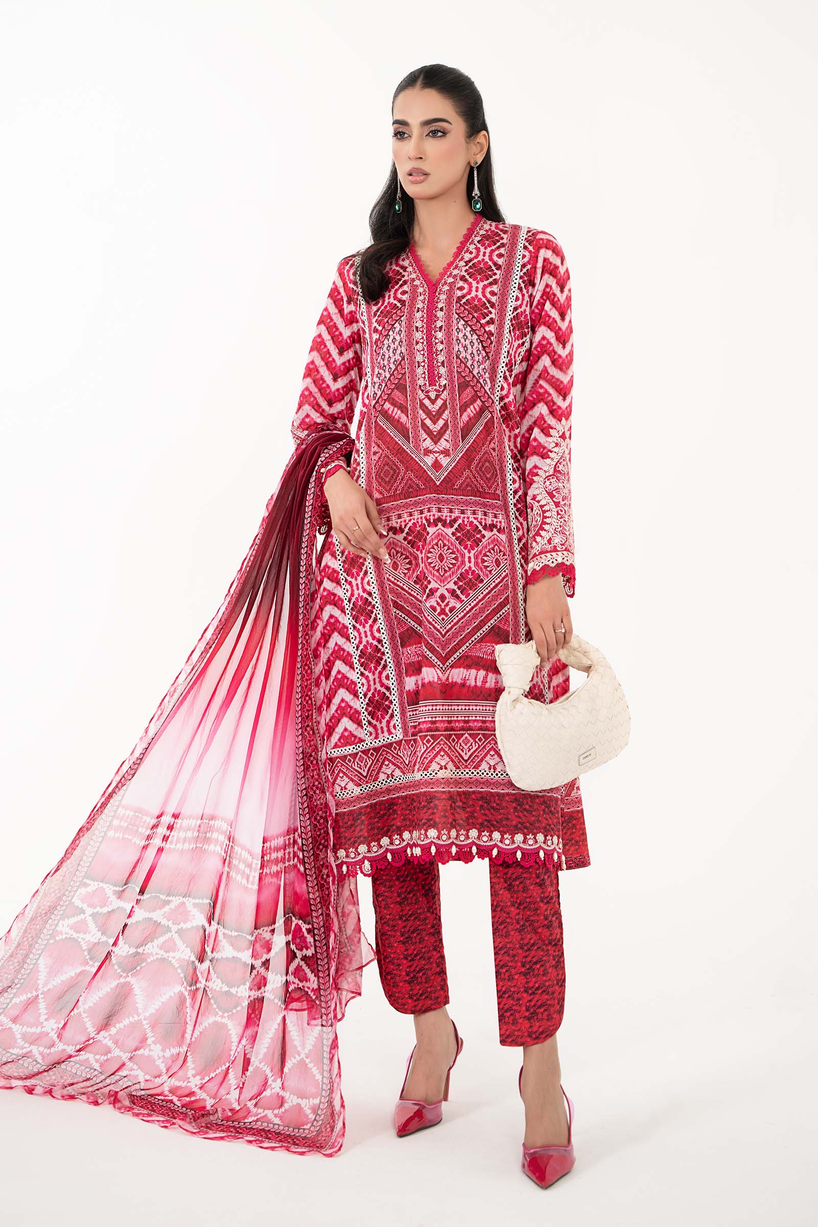3 Piece Printed Lawn Suit | MPS-2208-A