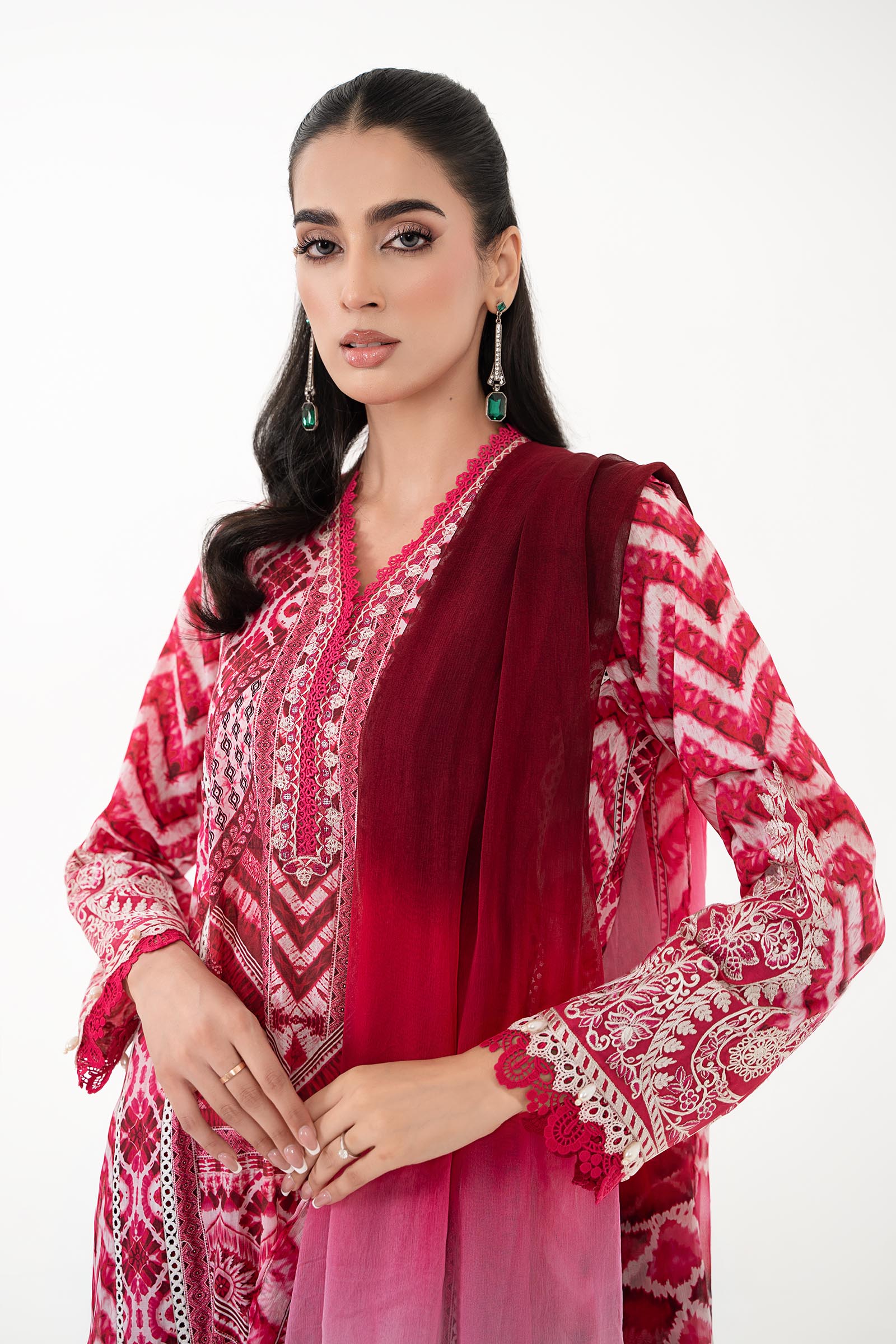 3 Piece Printed Lawn Suit | MPS-2208-A - Image 2