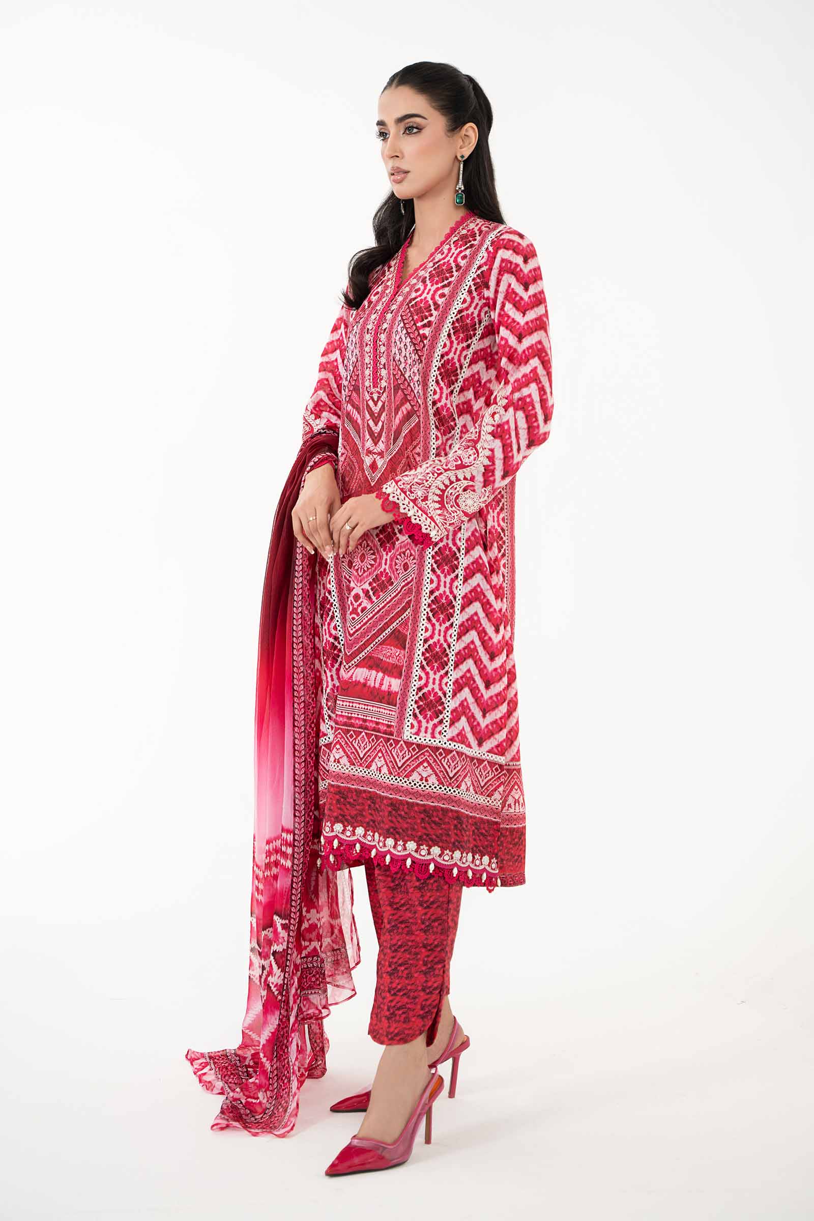 3 Piece Printed Lawn Suit | MPS-2208-A - Image 5