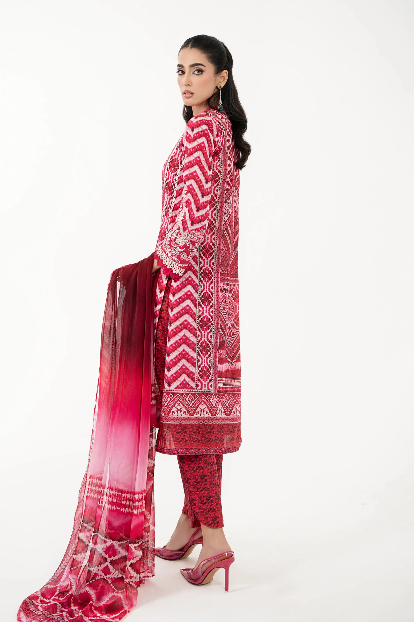 3 Piece Printed Lawn Suit | MPS-2208-A - Image 6