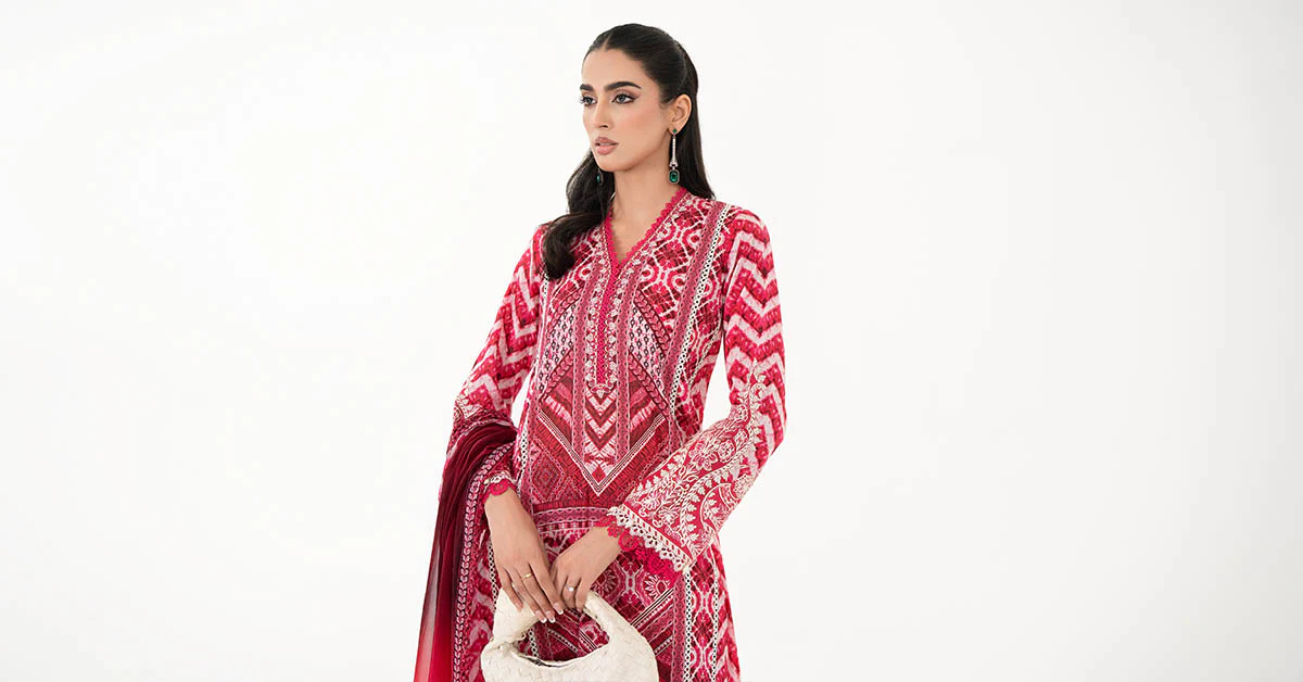 3 Piece Printed Lawn Suit | MPS-2208-A - Image 7