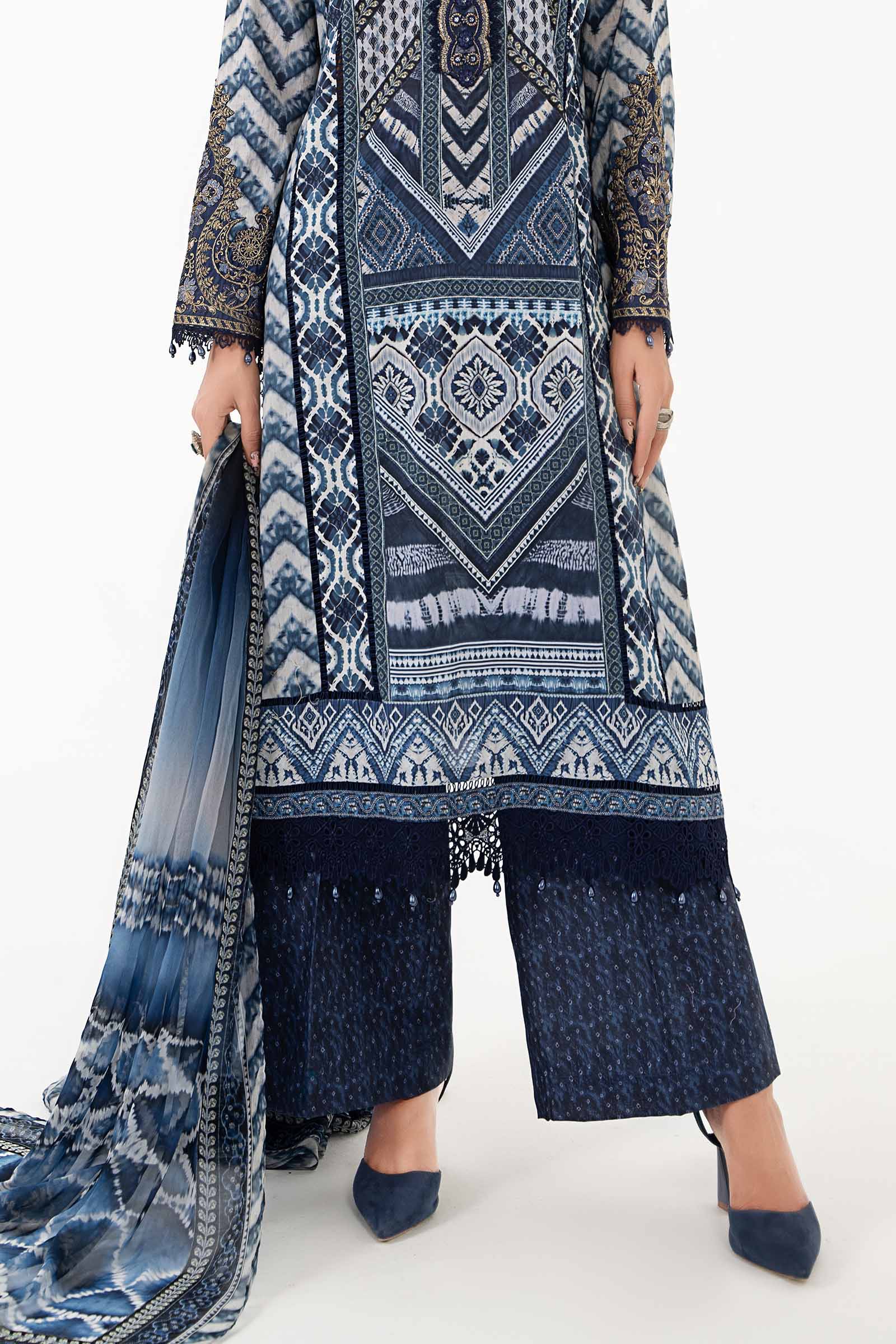 3 Piece Printed Lawn Suit | MPS-2208-B - Image 4