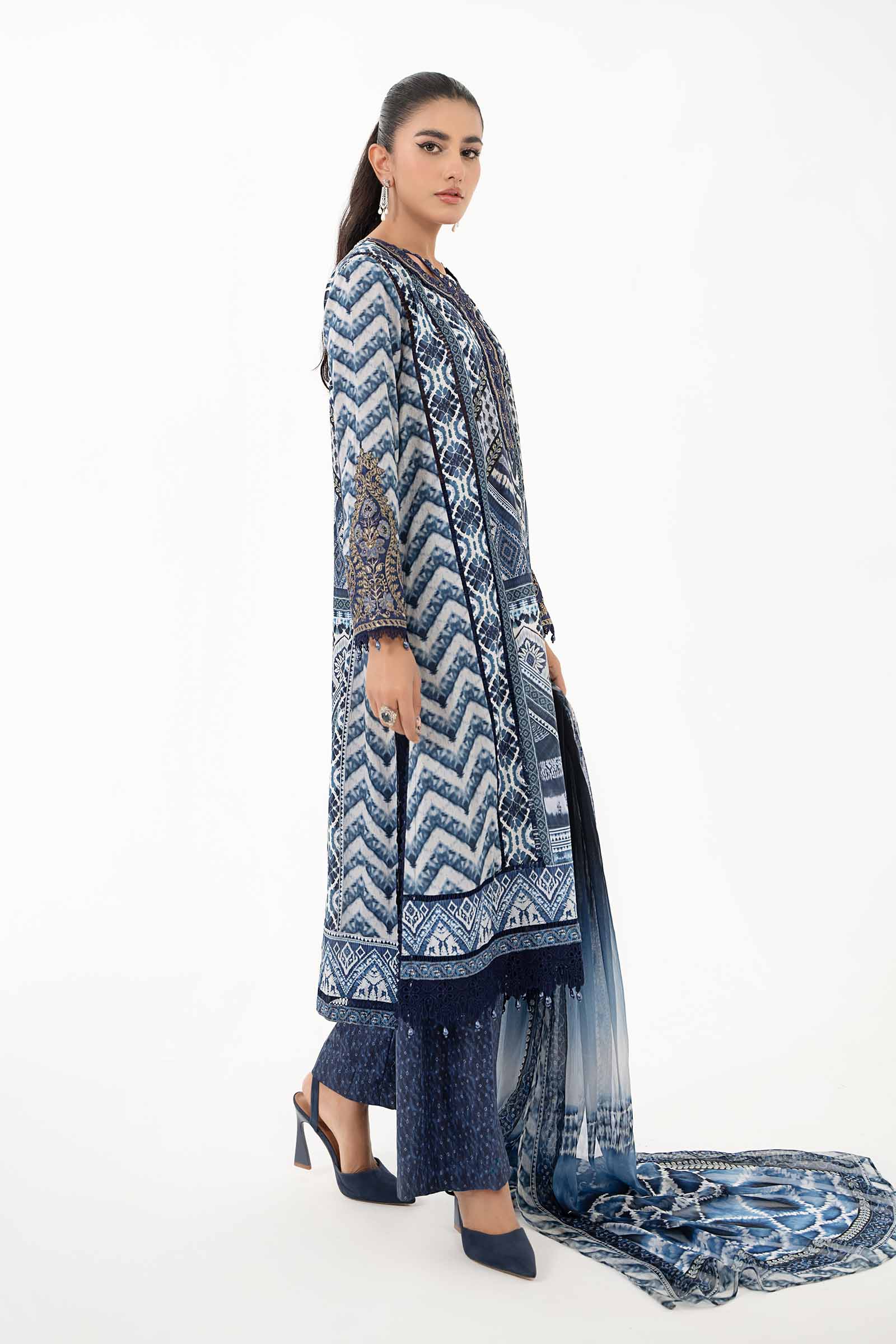 3 Piece Printed Lawn Suit | MPS-2208-B - Image 5
