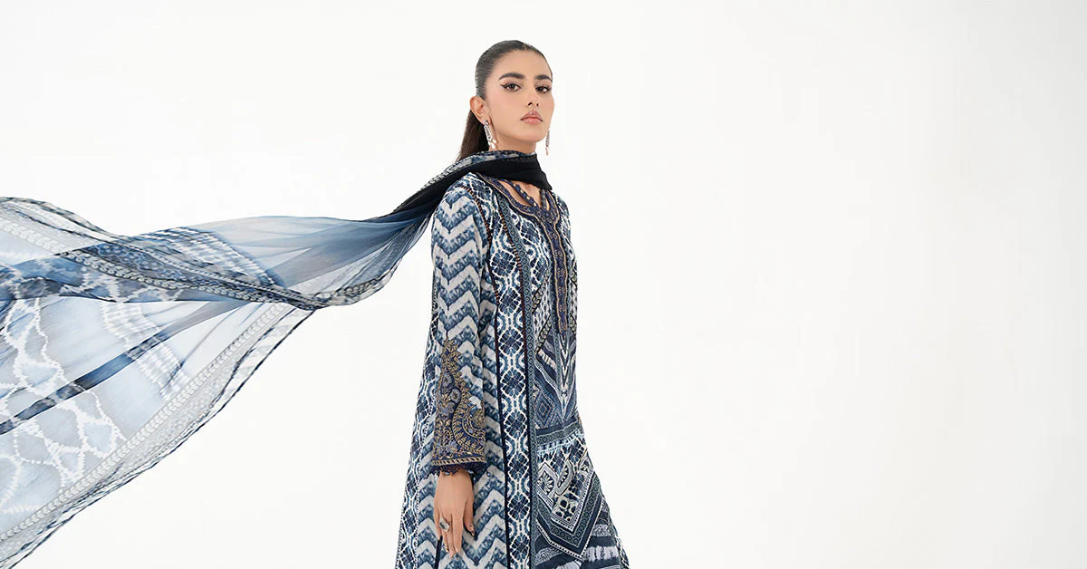3 Piece Printed Lawn Suit | MPS-2208-B - Image 7