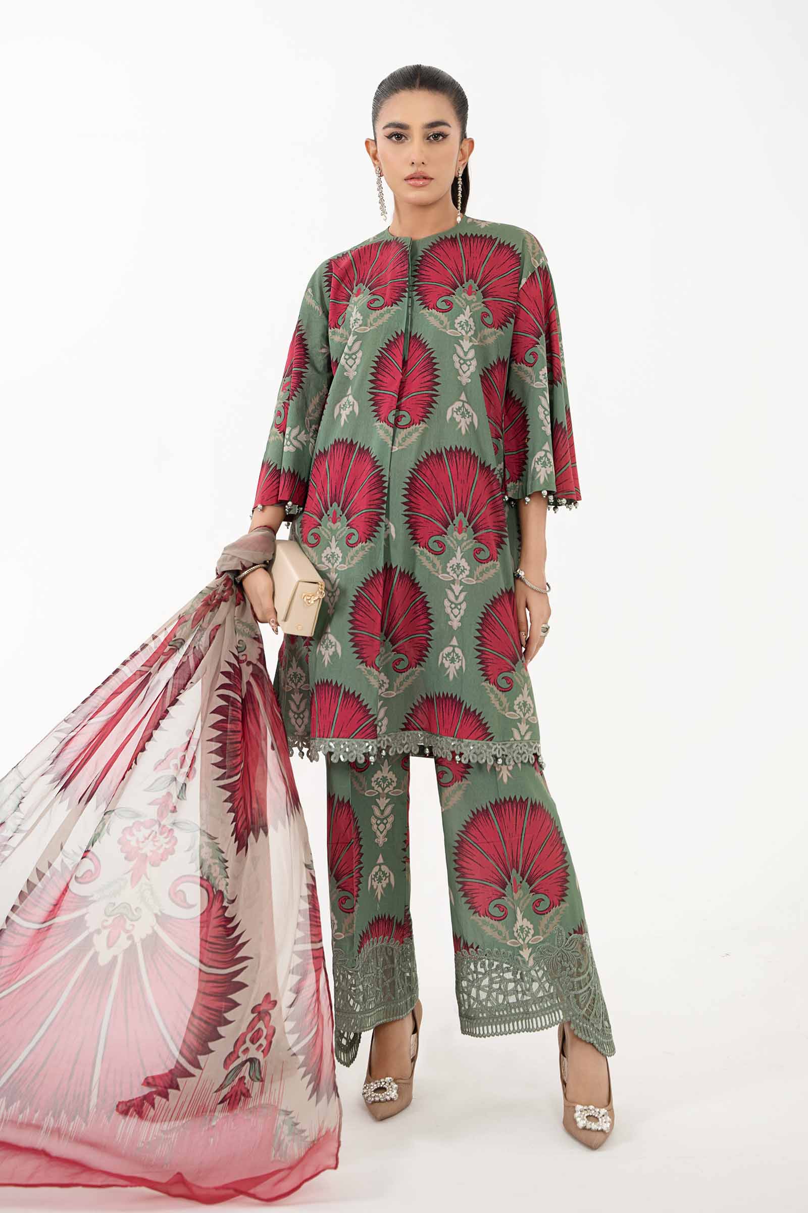 3 Piece Printed Lawn Suit | MPS-2209-A