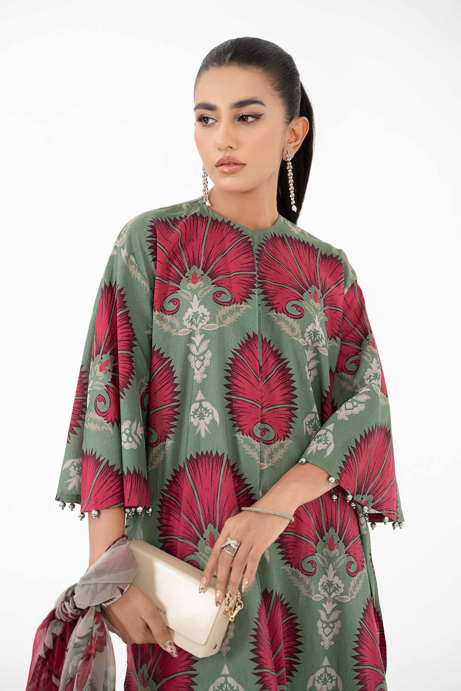 3 Piece Printed Lawn Suit | MPS-2209-A - Image 2