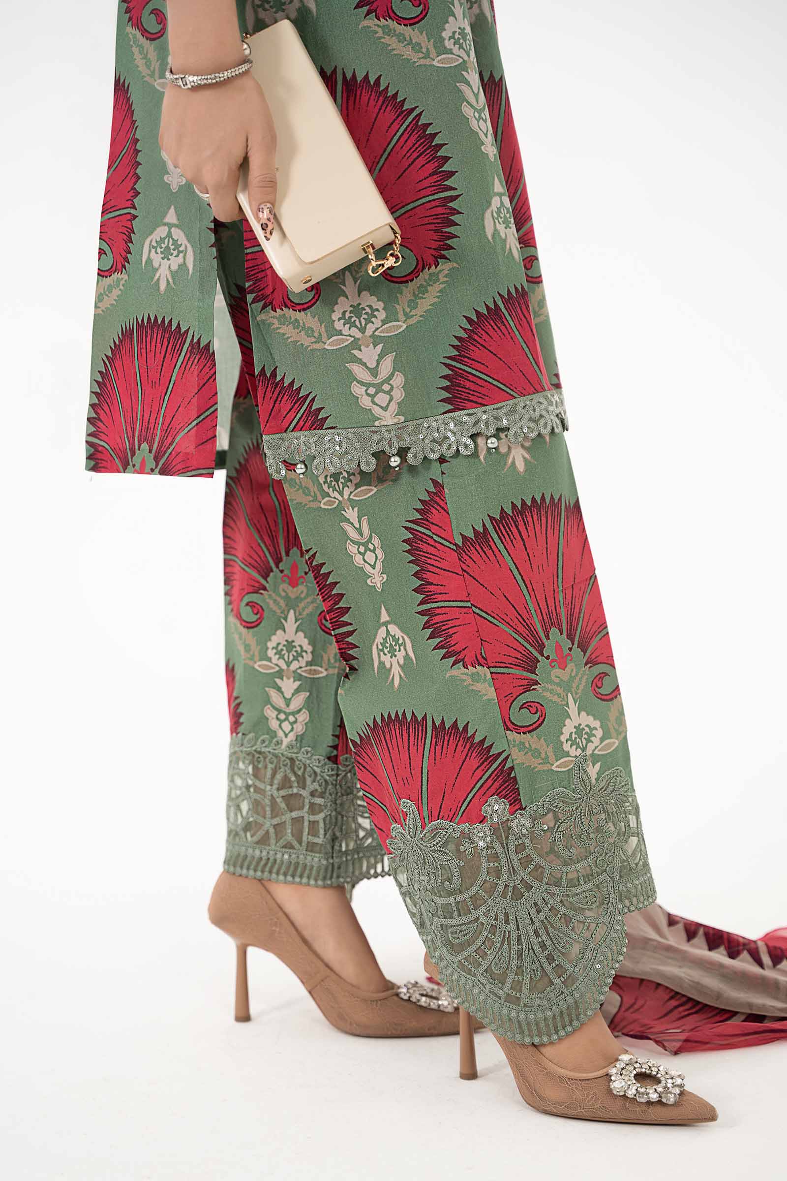3 Piece Printed Lawn Suit | MPS-2209-A - Image 3