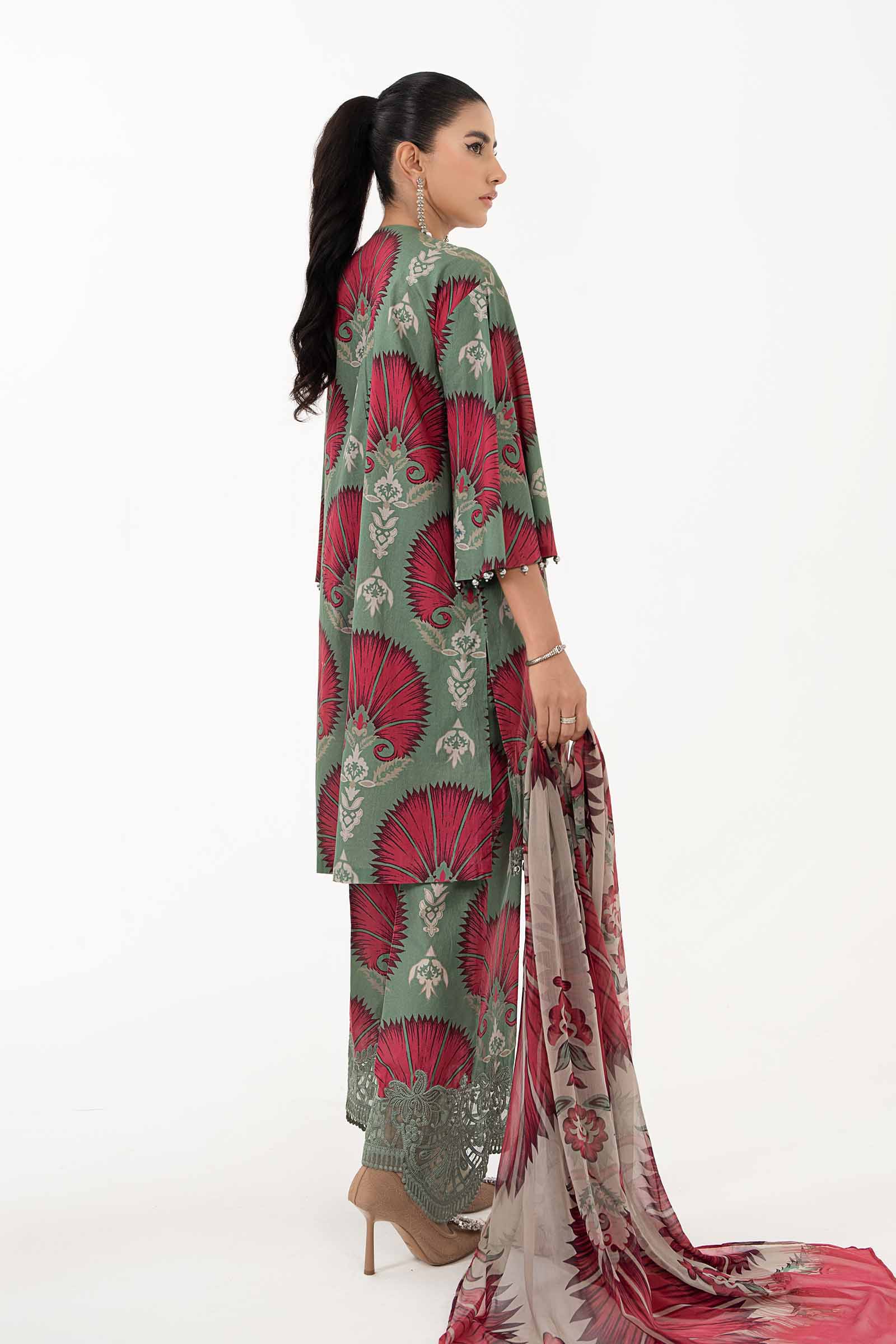 3 Piece Printed Lawn Suit | MPS-2209-A - Image 6