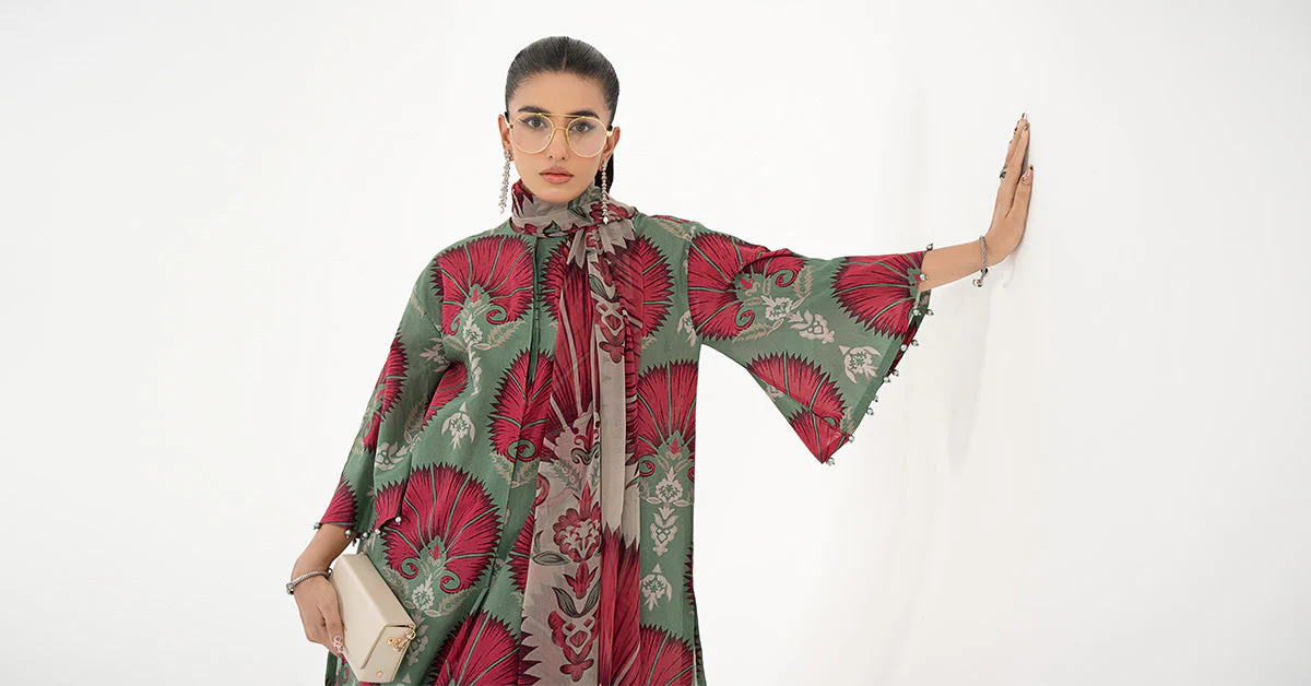 3 Piece Printed Lawn Suit | MPS-2209-A - Image 7