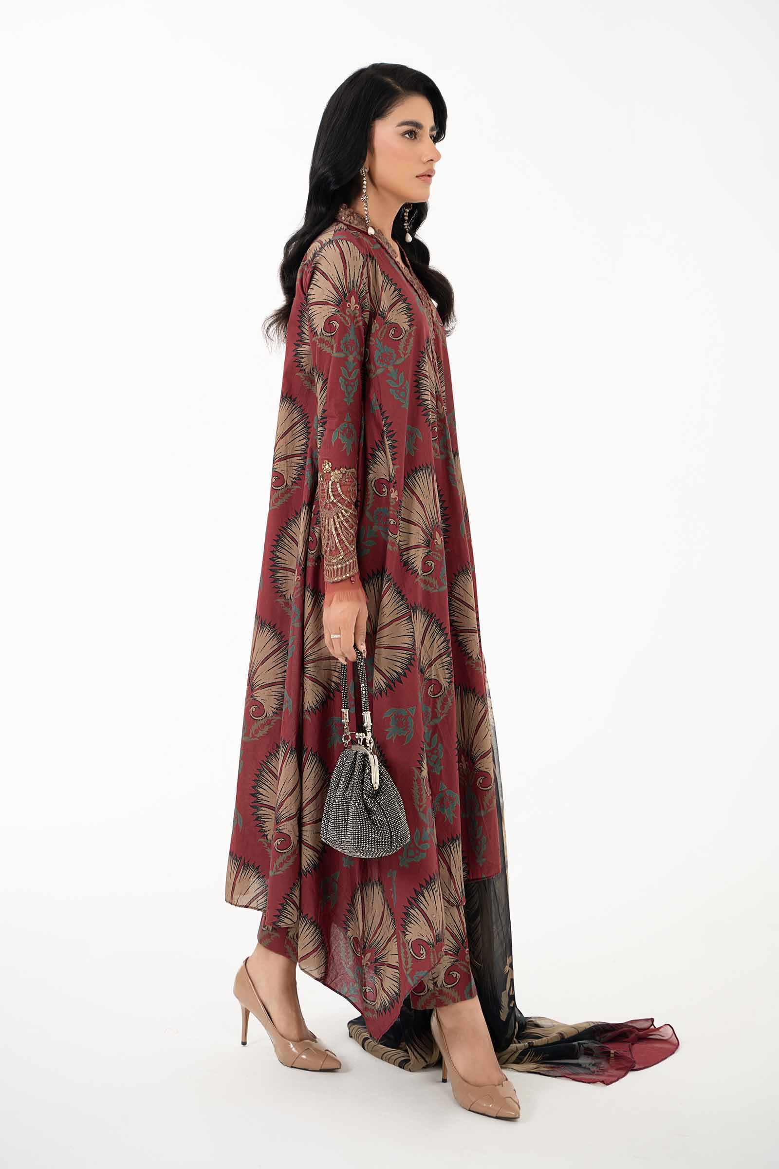 3 Piece Printed Lawn Suit | MPS-2209-B - Image 6