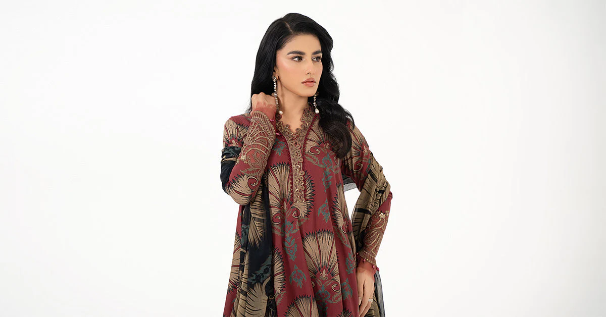 3 Piece Printed Lawn Suit | MPS-2209-B - Image 8