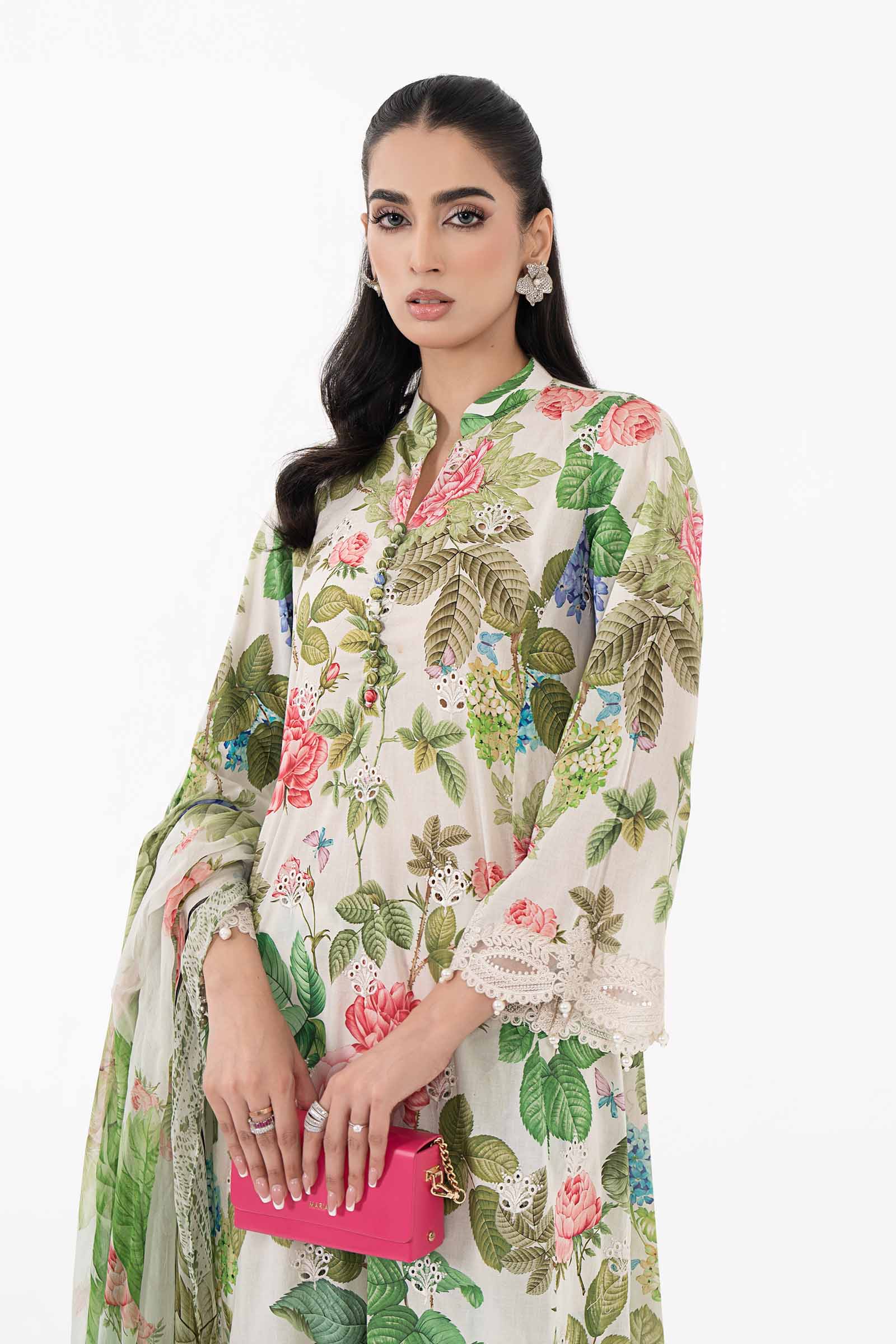 3 Piece Printed Lawn Suit | MPS-2210-A - Image 2