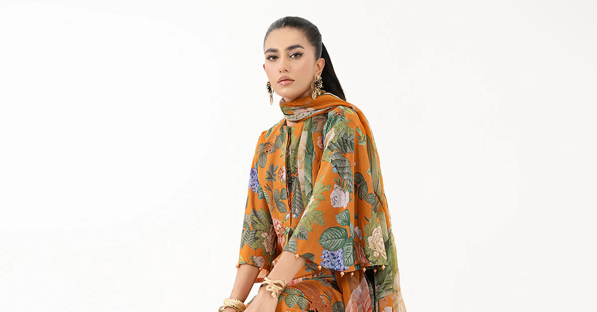 3 Piece Printed Lawn Suit | MPS-2210-B - Image 7