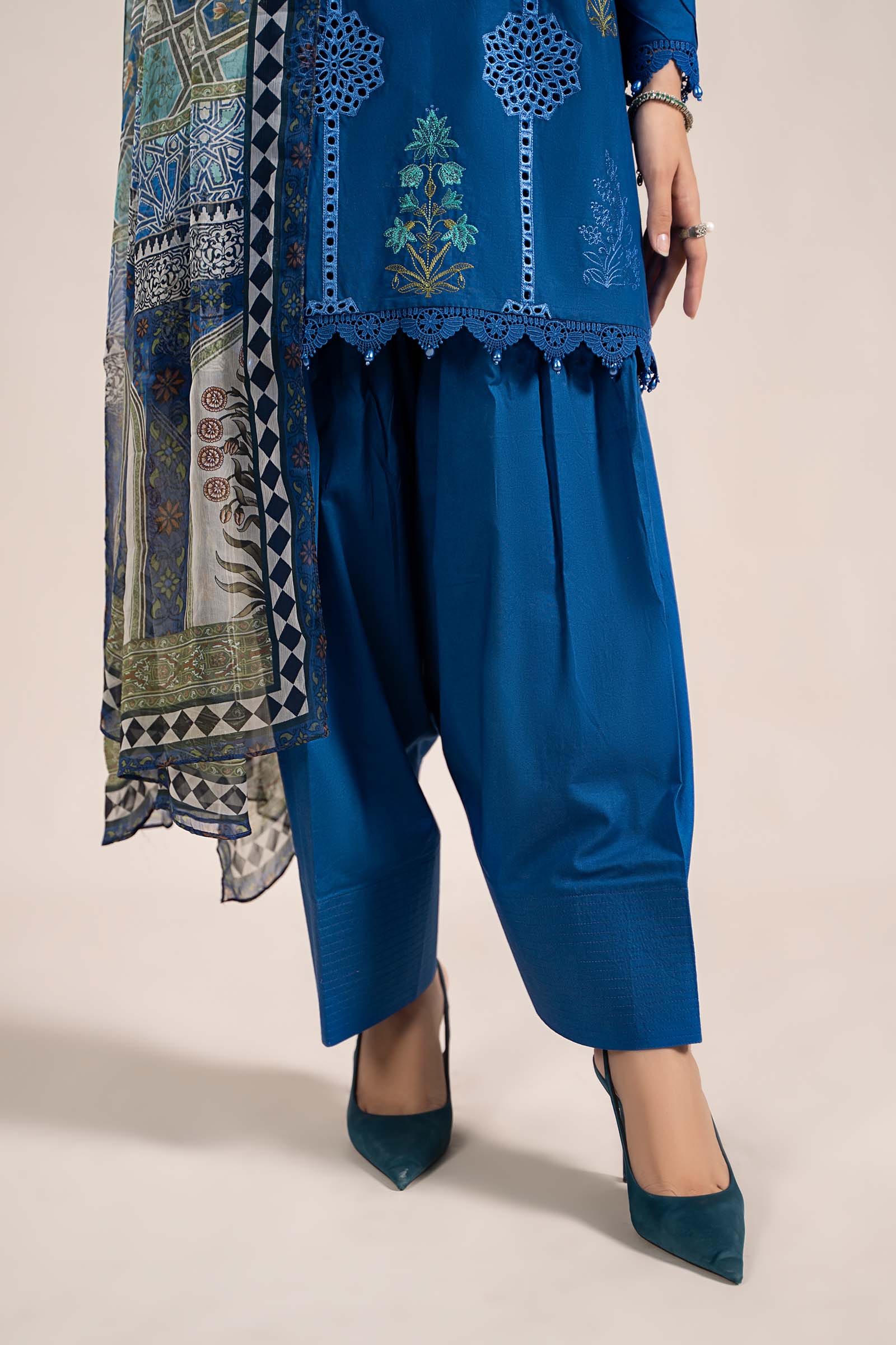 3 Piece Printed Cambric Suit | MPS-2303-A - Image 4