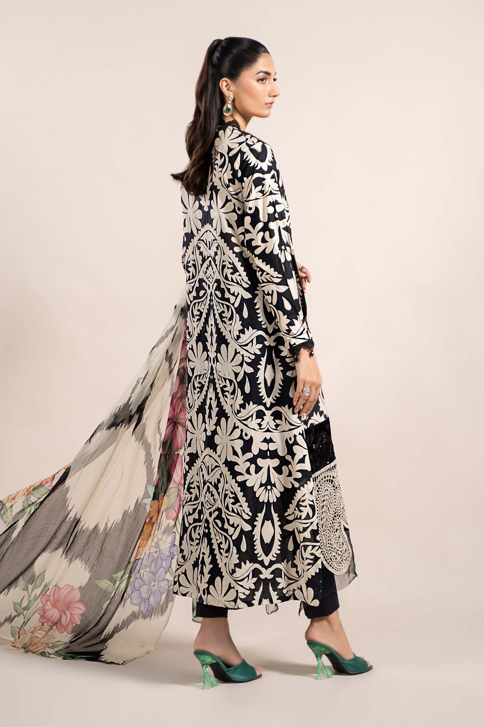 3 Piece Printed Cambric Suit | MPS-2307-B - Image 6
