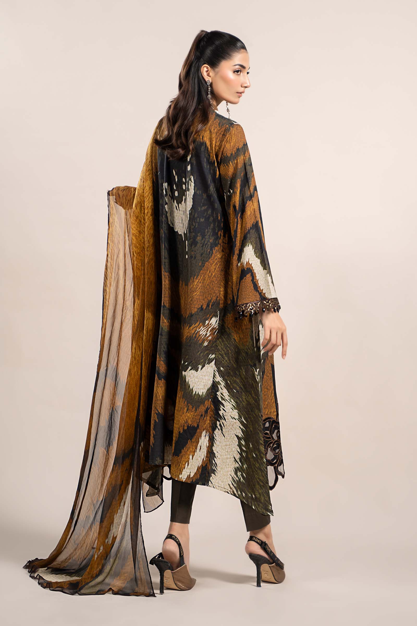 3 Piece Printed Cambric Suit | MPS-2310-B - Image 6
