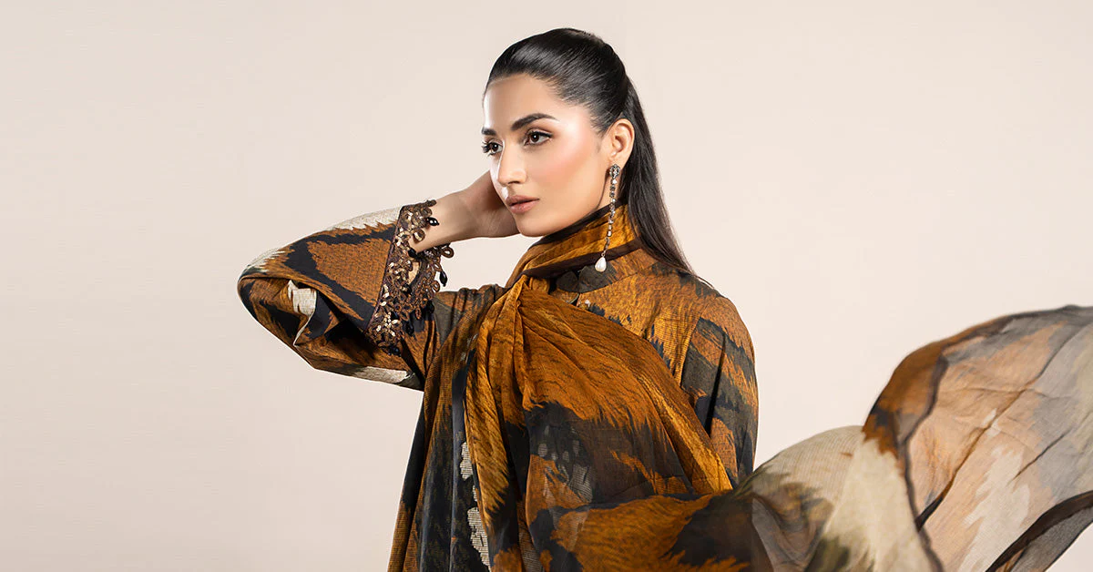 3 Piece Printed Cambric Suit | MPS-2310-B - Image 7