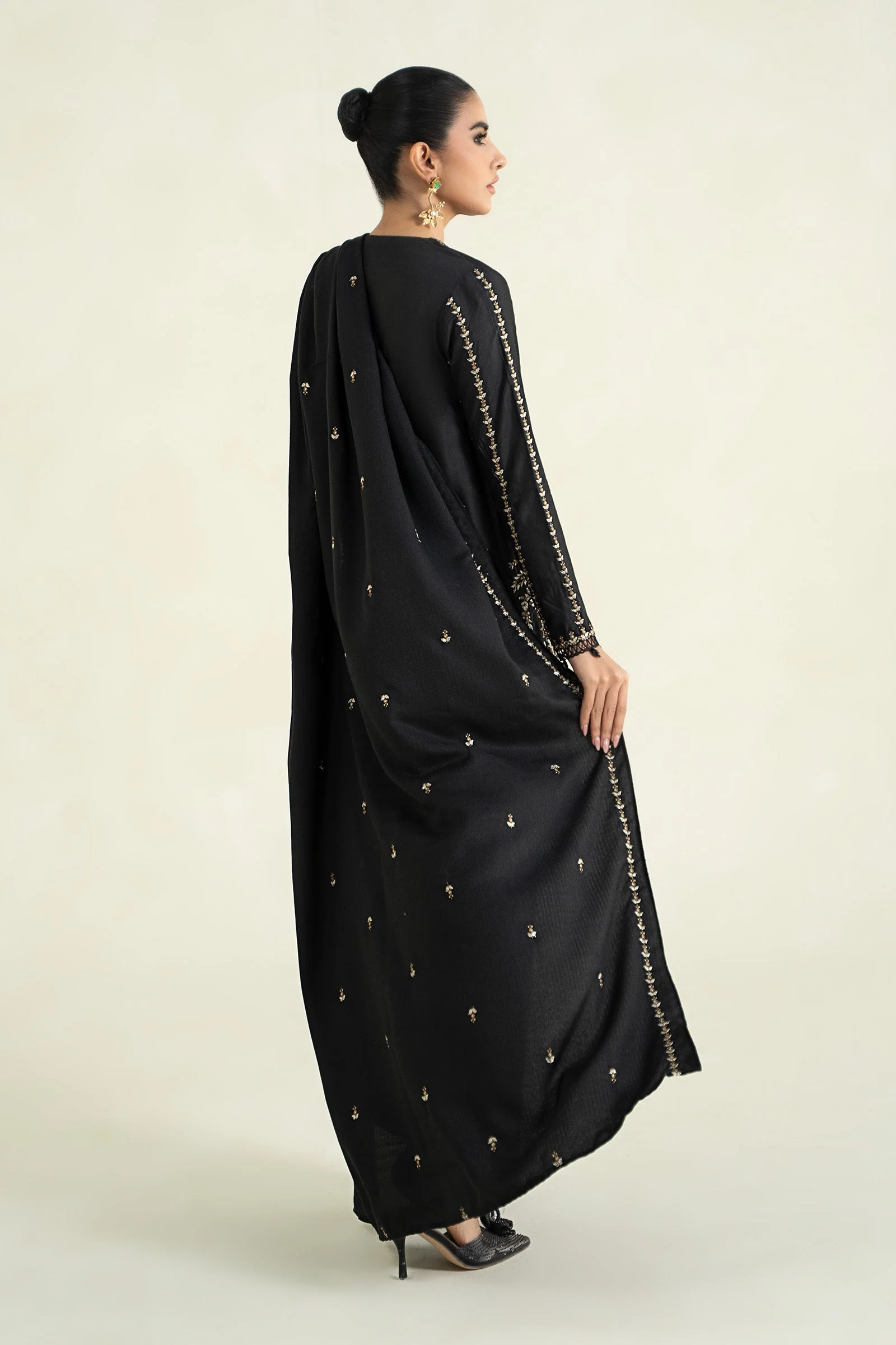 3 Piece Printed Linen Suit | MPS-2403-B - Image 7