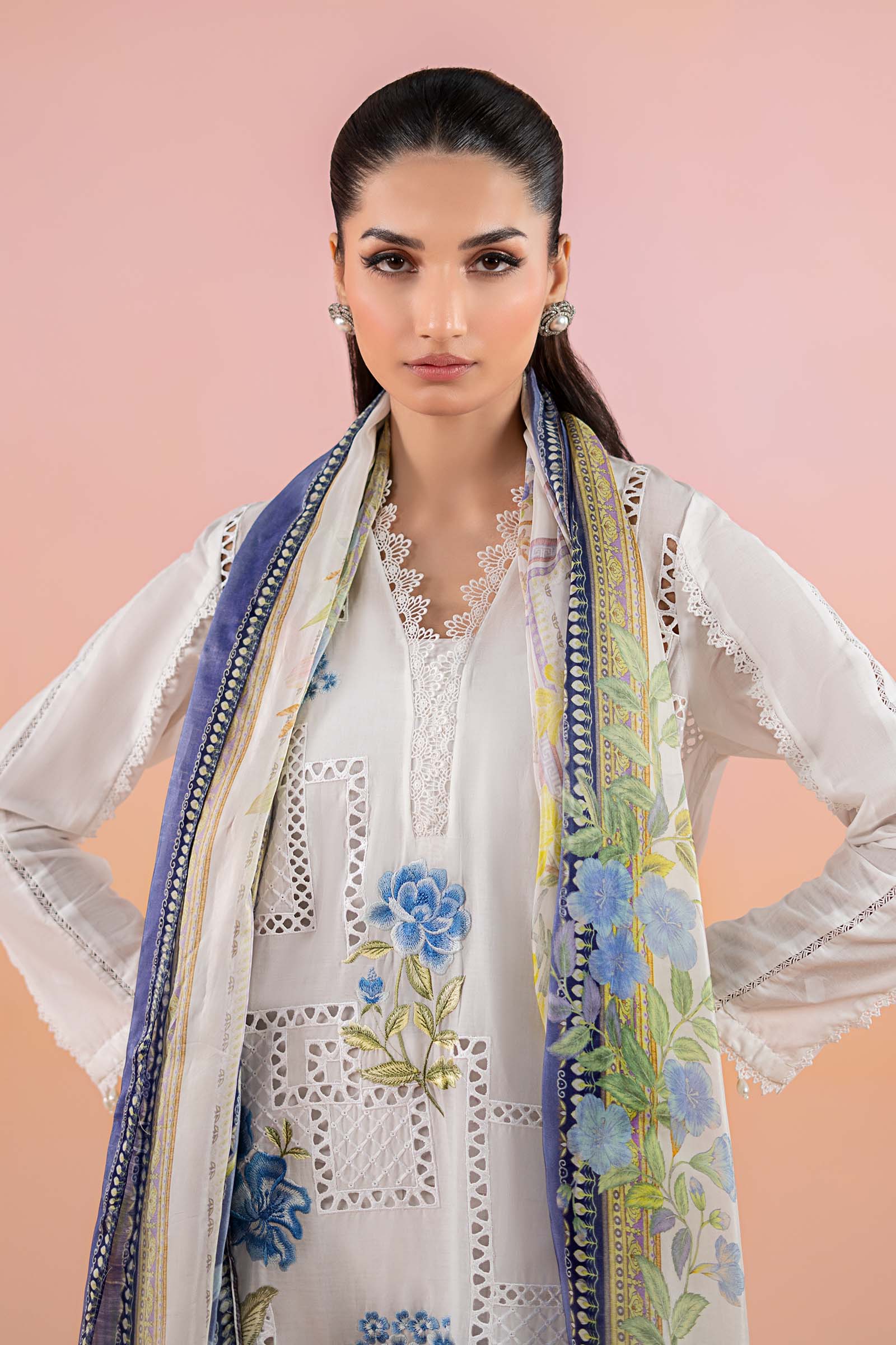 3 Piece Printed Lawn Suit | MPS-2501-A - Image 2