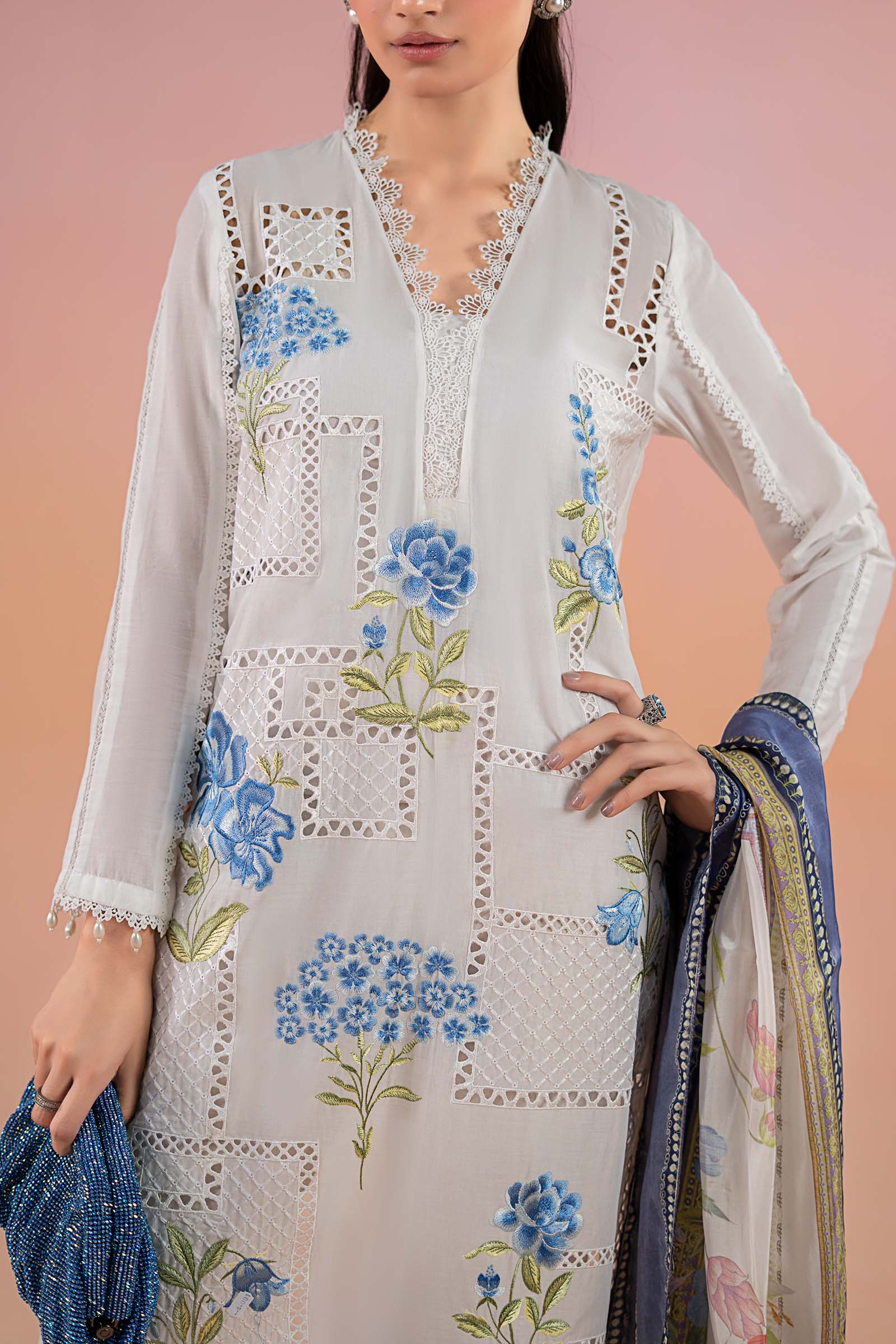 3 Piece Printed Lawn Suit | MPS-2501-A - Image 3