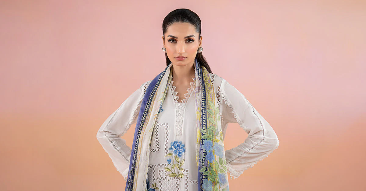 3 Piece Printed Lawn Suit | MPS-2501-A - Image 7