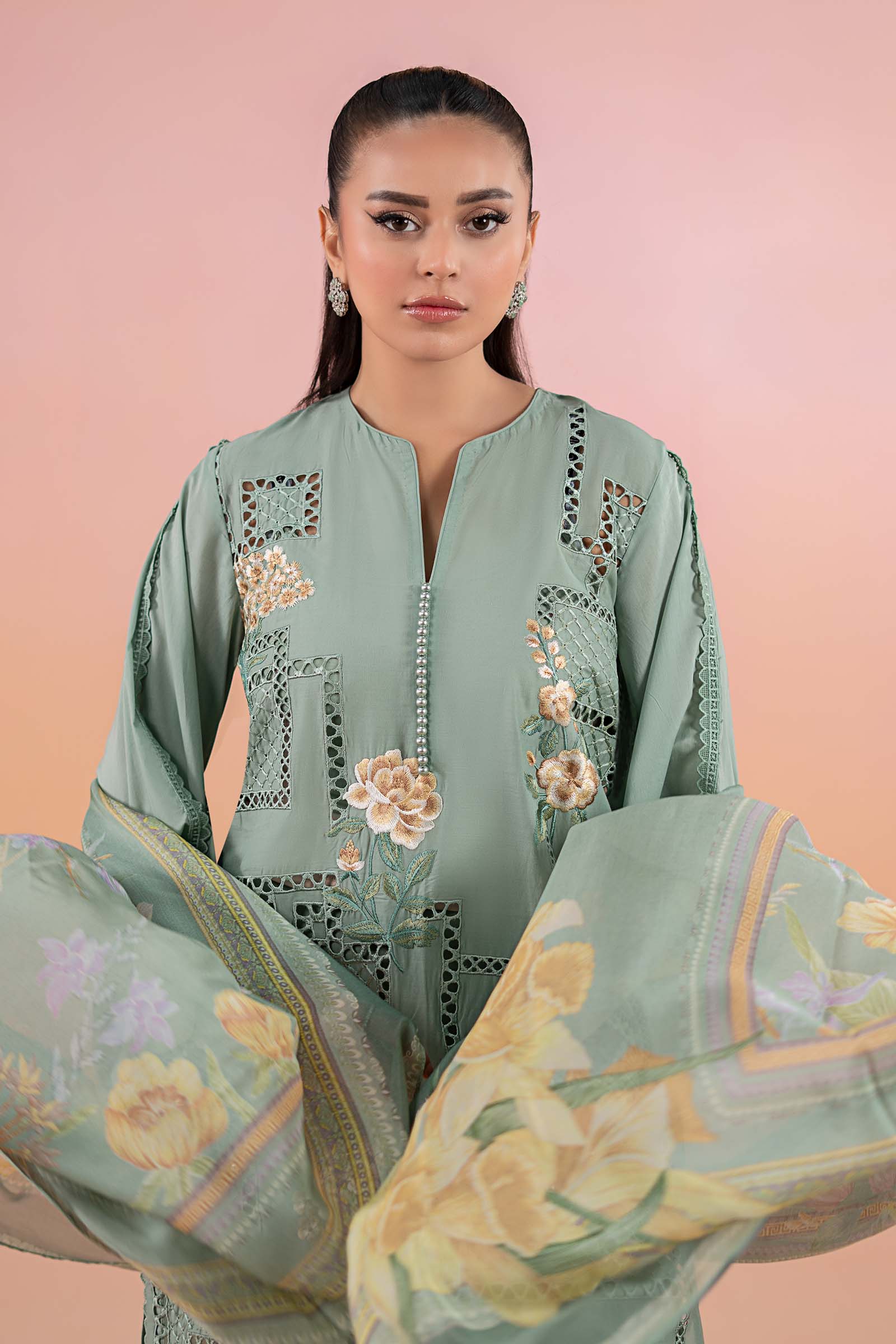 3 Piece Printed Lawn Suit | MPS-2501-B - Image 2