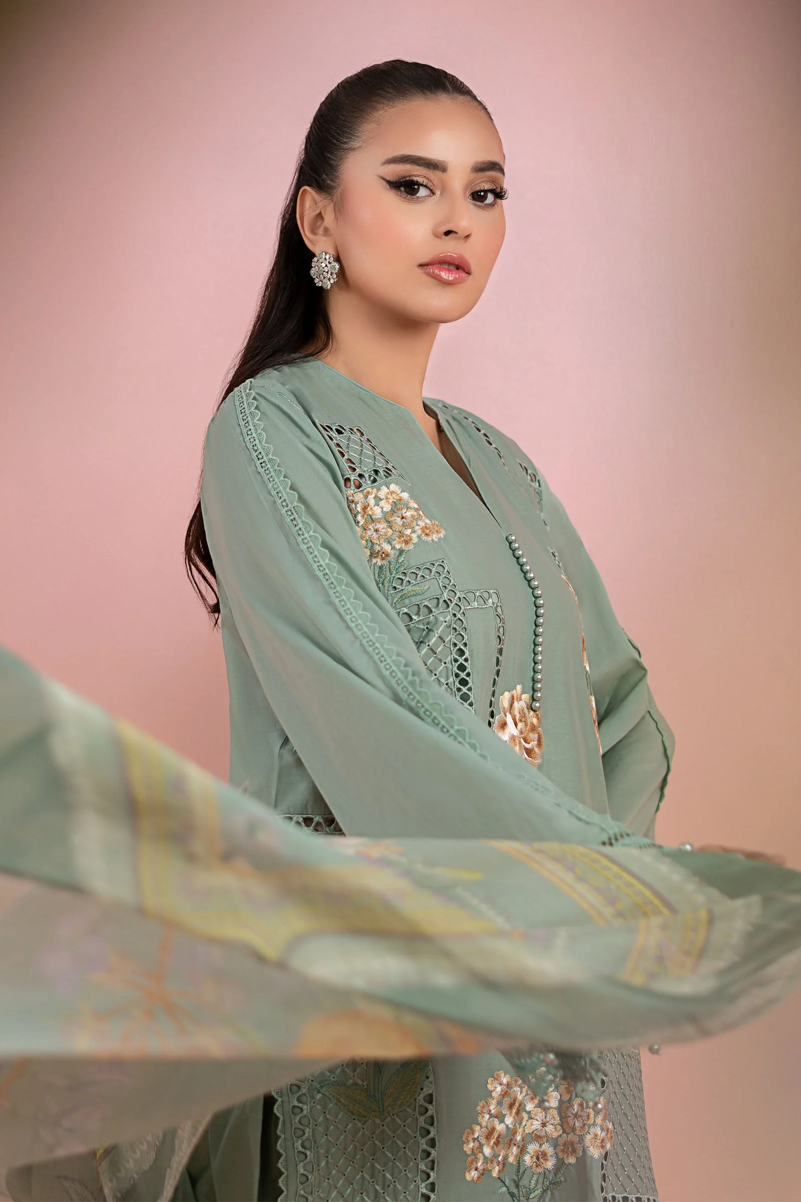 3 Piece Printed Lawn Suit | MPS-2501-B - Image 3