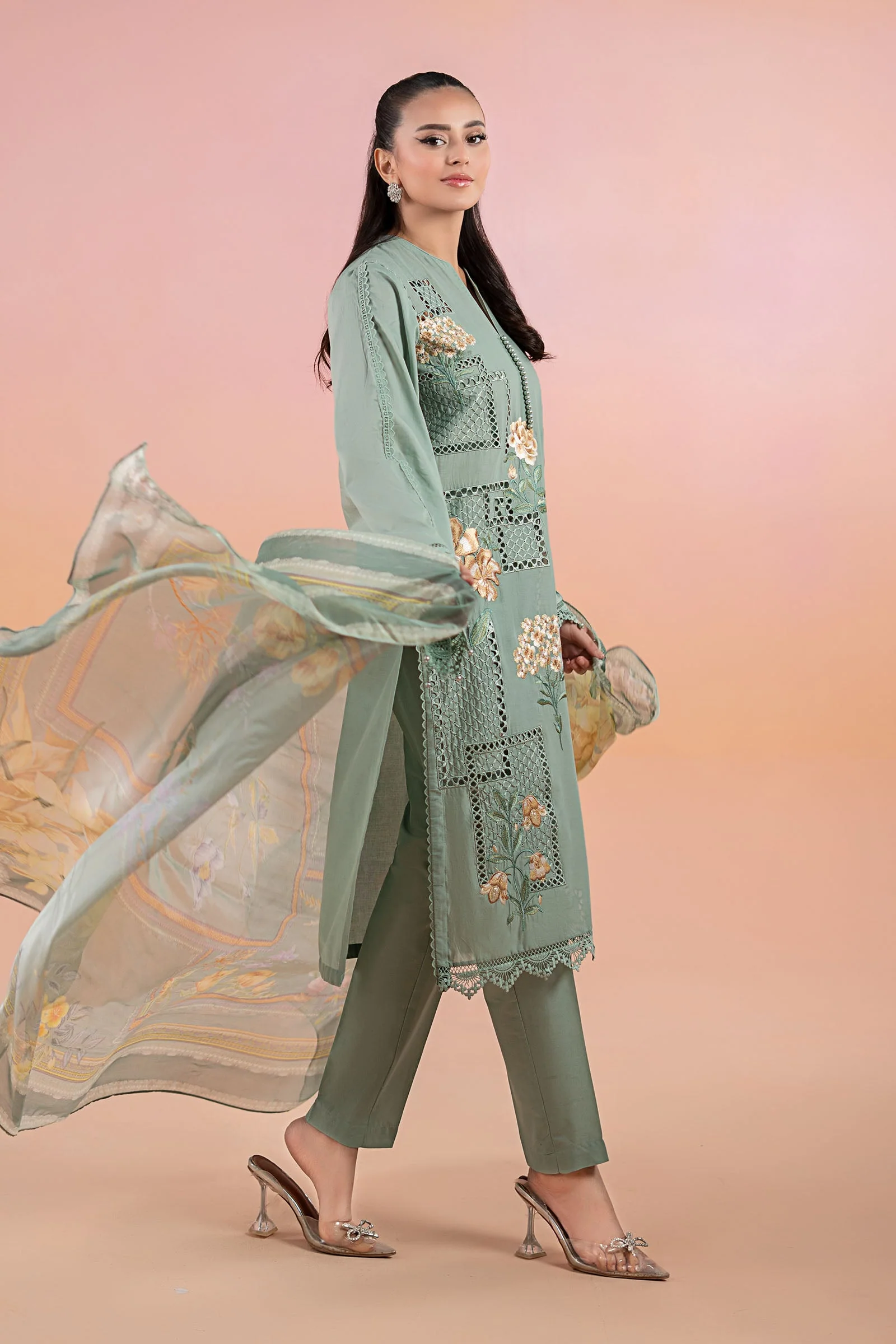 3 Piece Printed Lawn Suit | MPS-2501-B - Image 5
