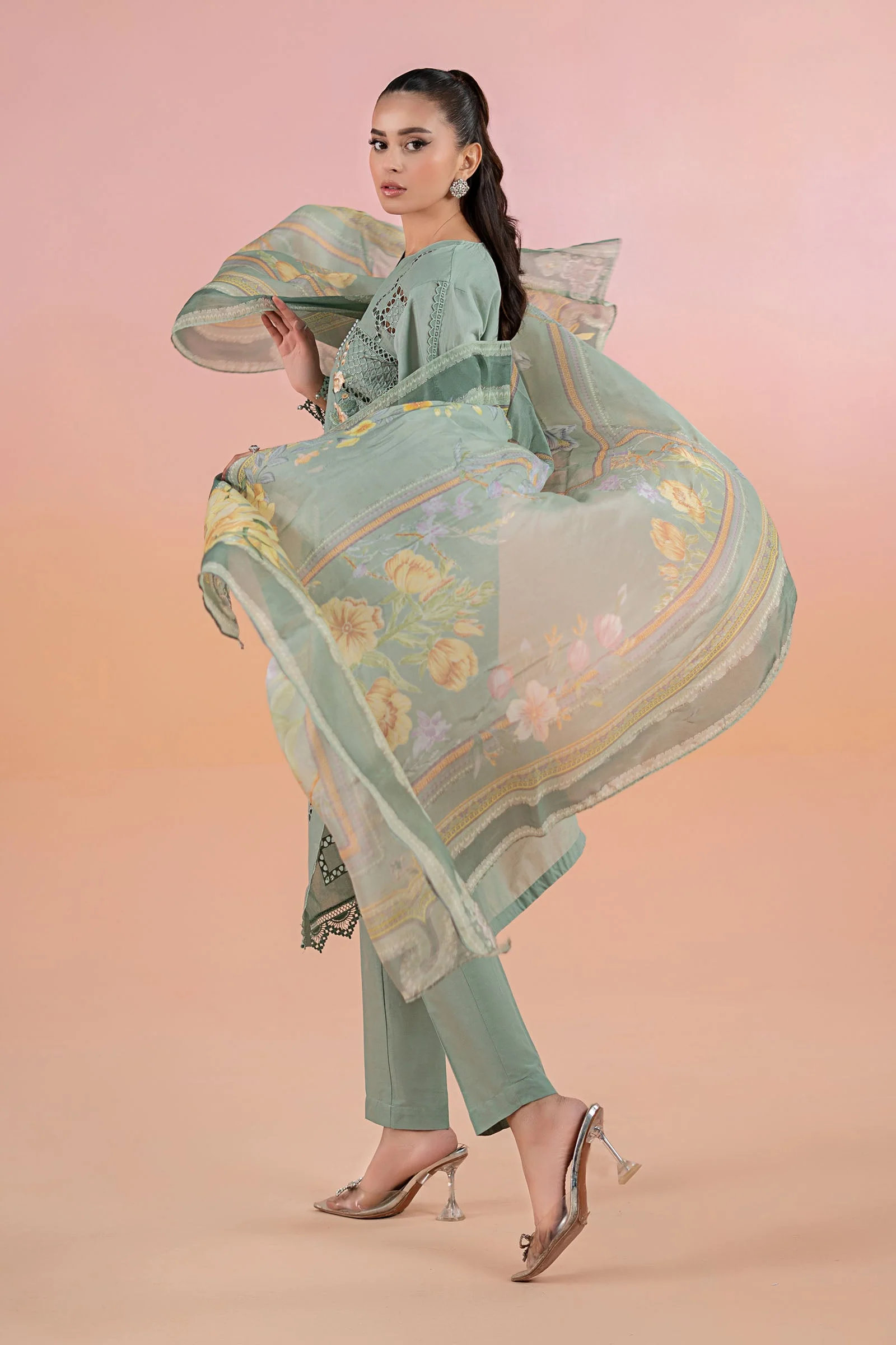 3 Piece Printed Lawn Suit | MPS-2501-B - Image 6