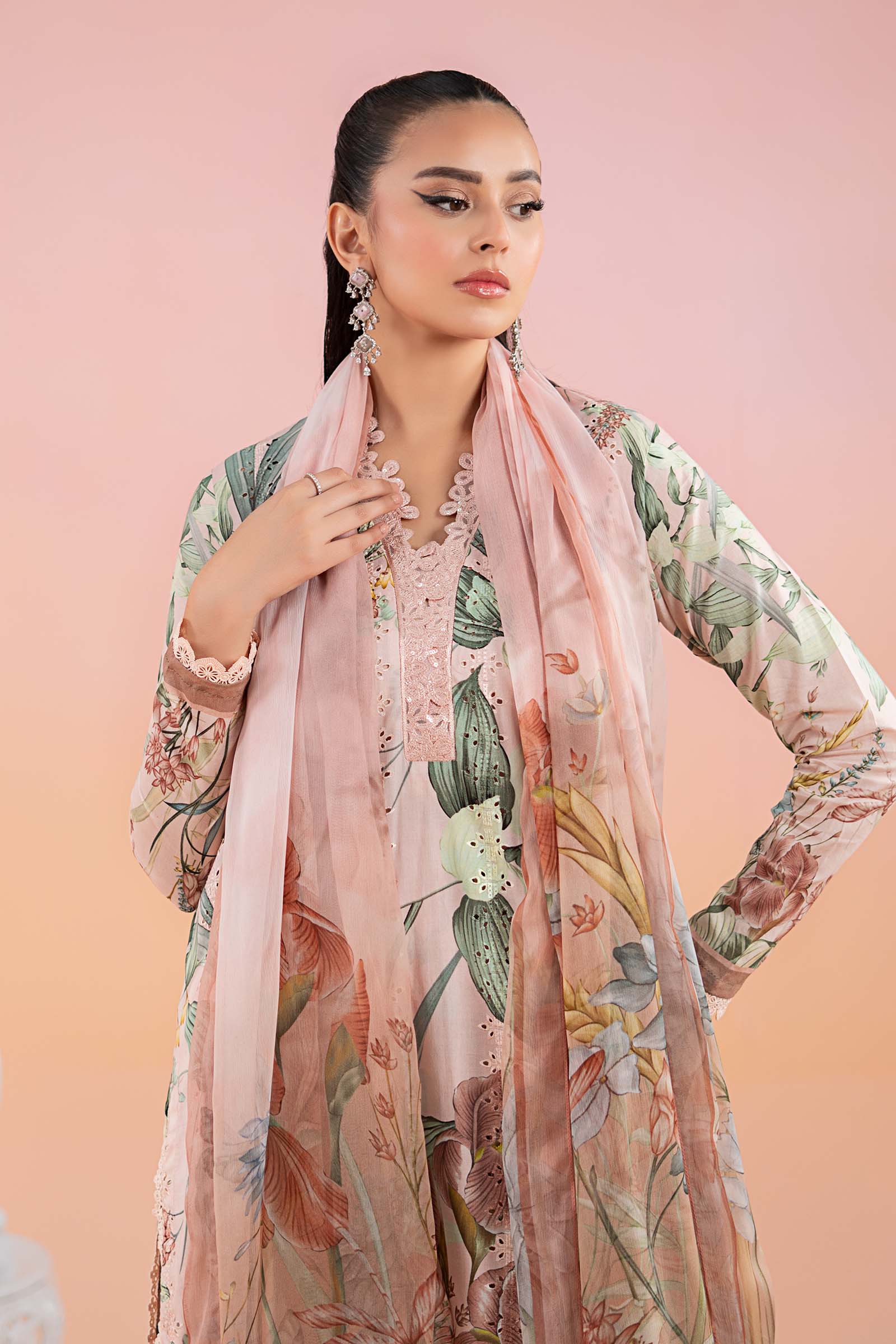 3 Piece Printed Lawn Suit | MPS-2502-A - Image 2