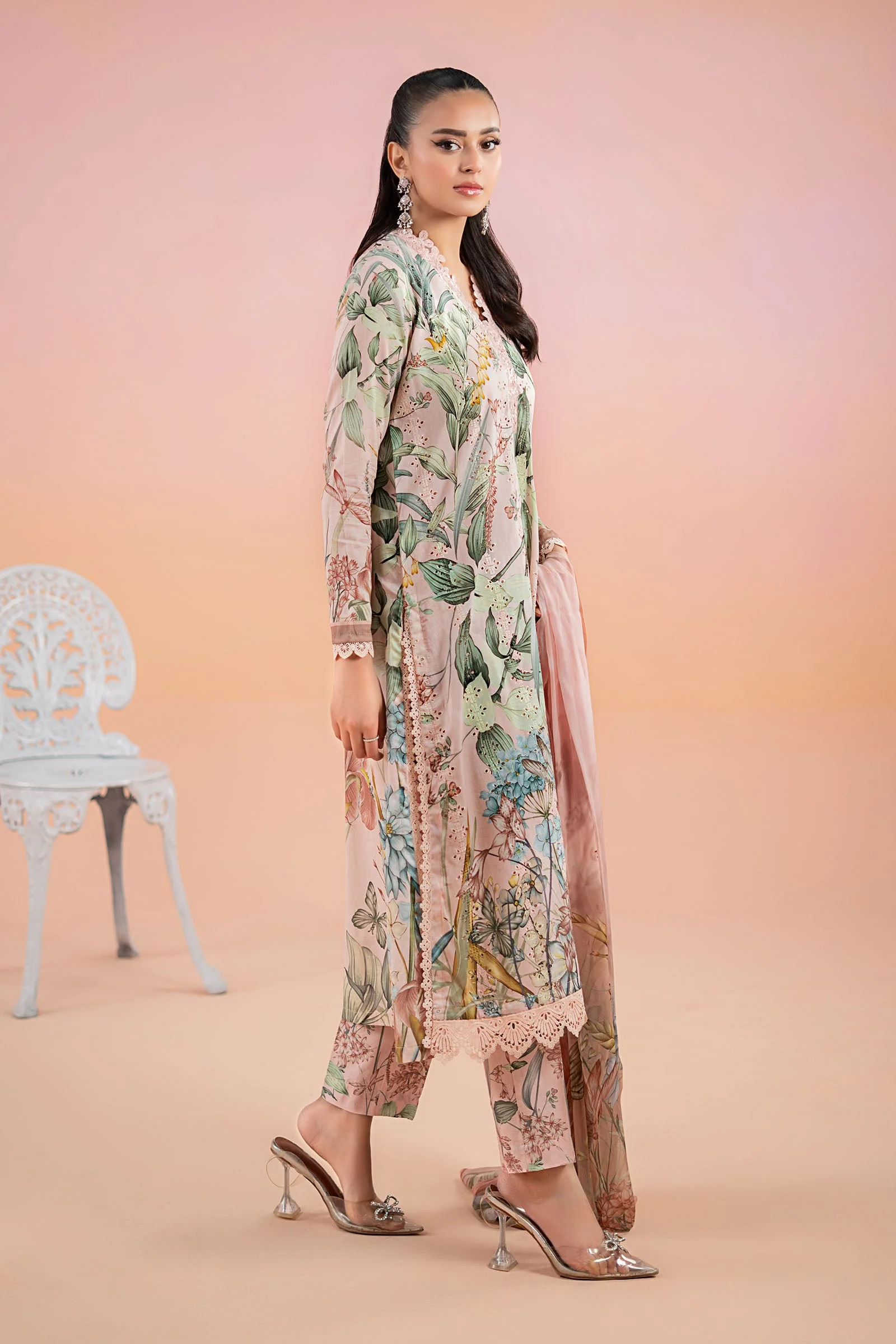 3 Piece Printed Lawn Suit | MPS-2502-A - Image 3