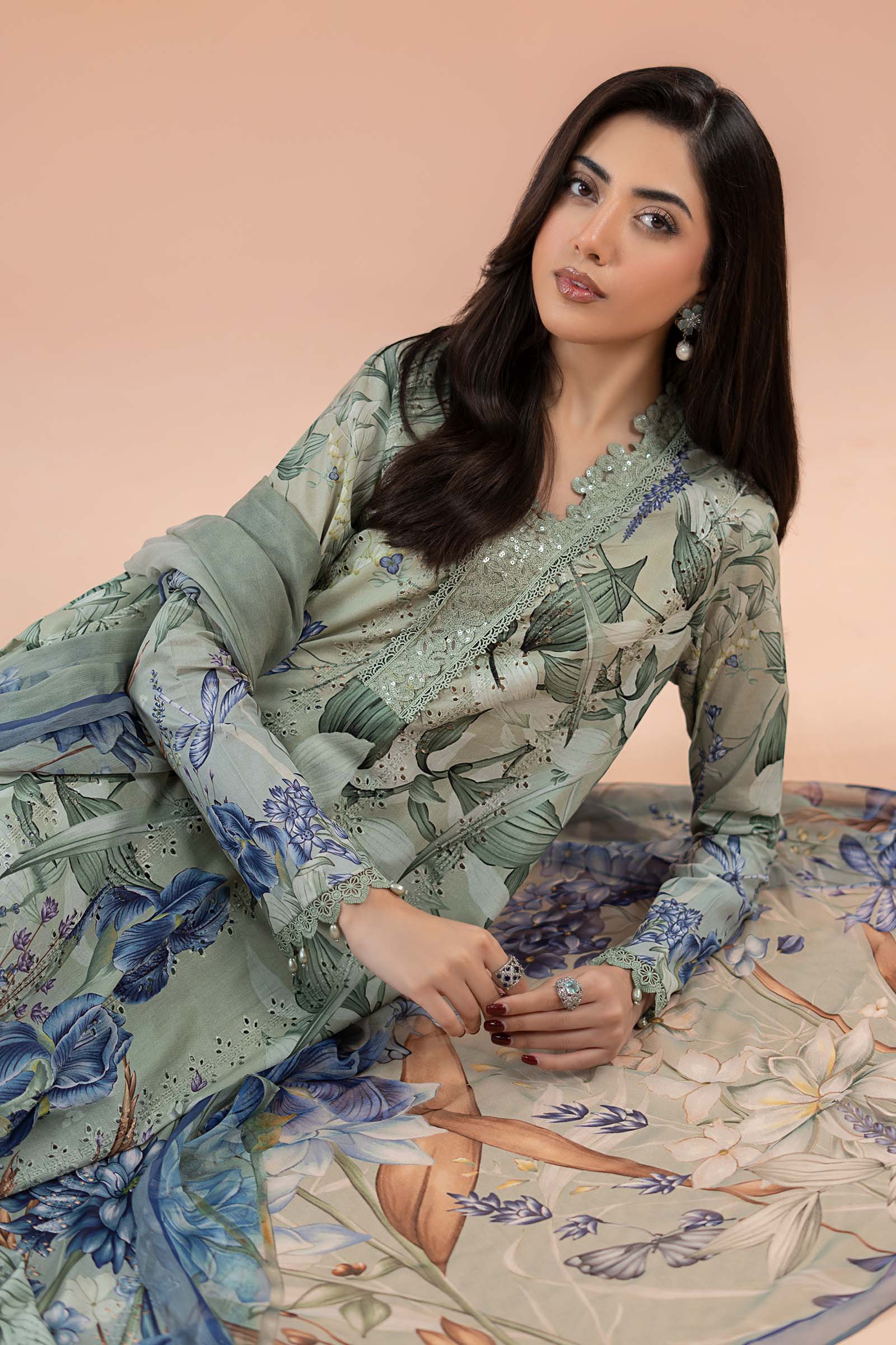 3 Piece Printed Lawn Suit | MPS-2502-B - Image 3