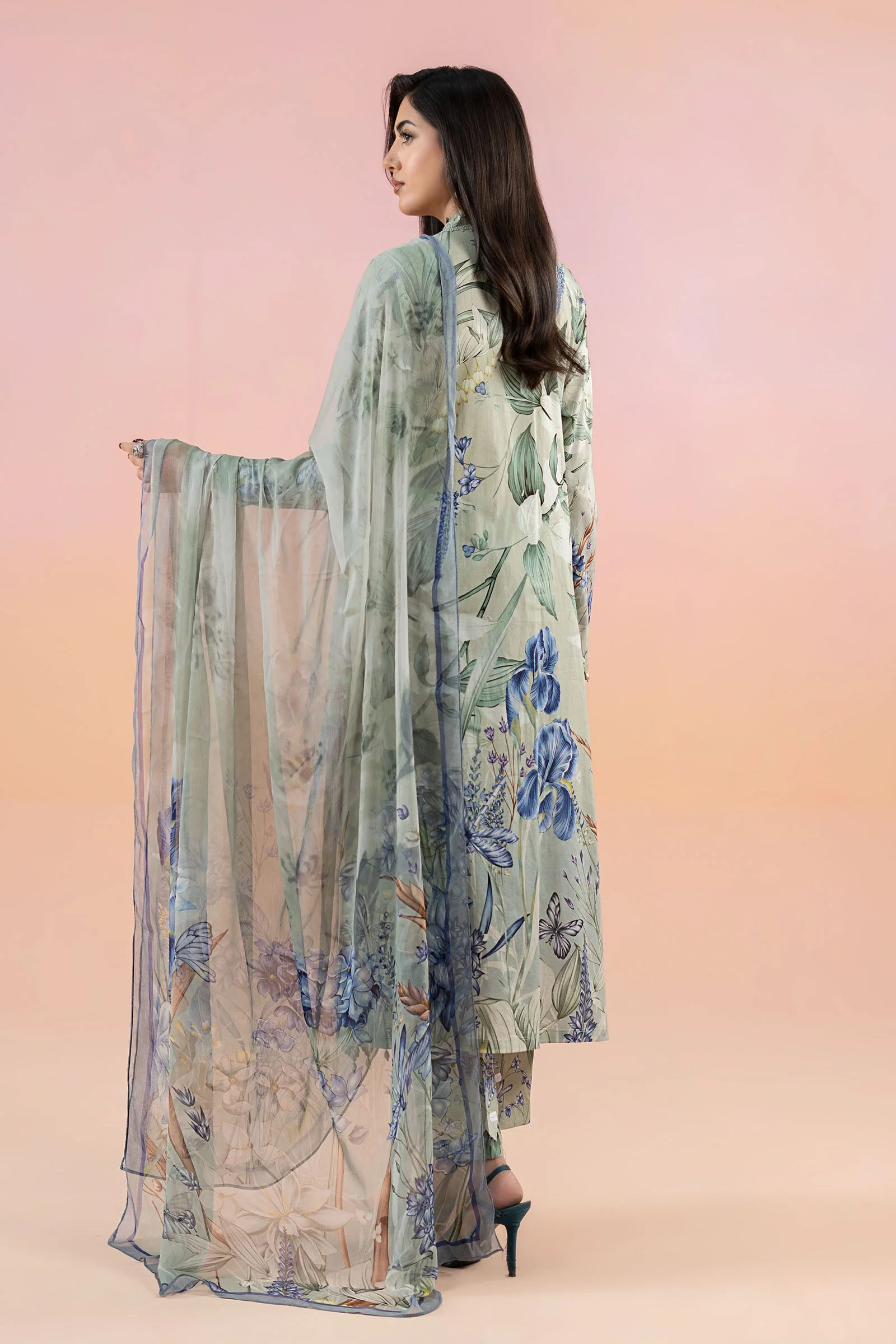 3 Piece Printed Lawn Suit | MPS-2502-B - Image 5