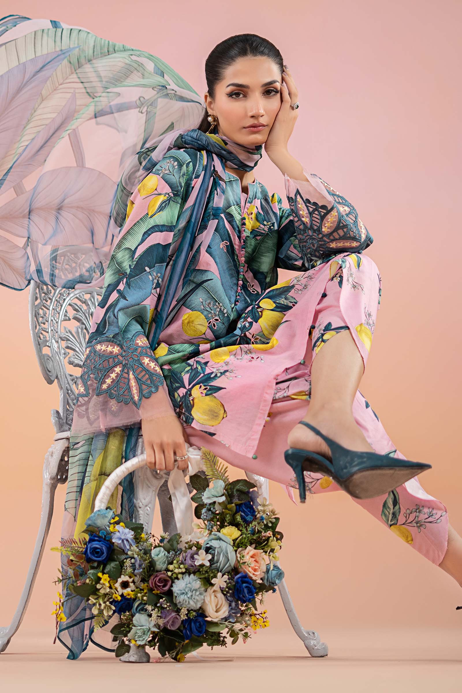 3 Piece Printed Lawn Suit | MPS-2503-B - Image 3