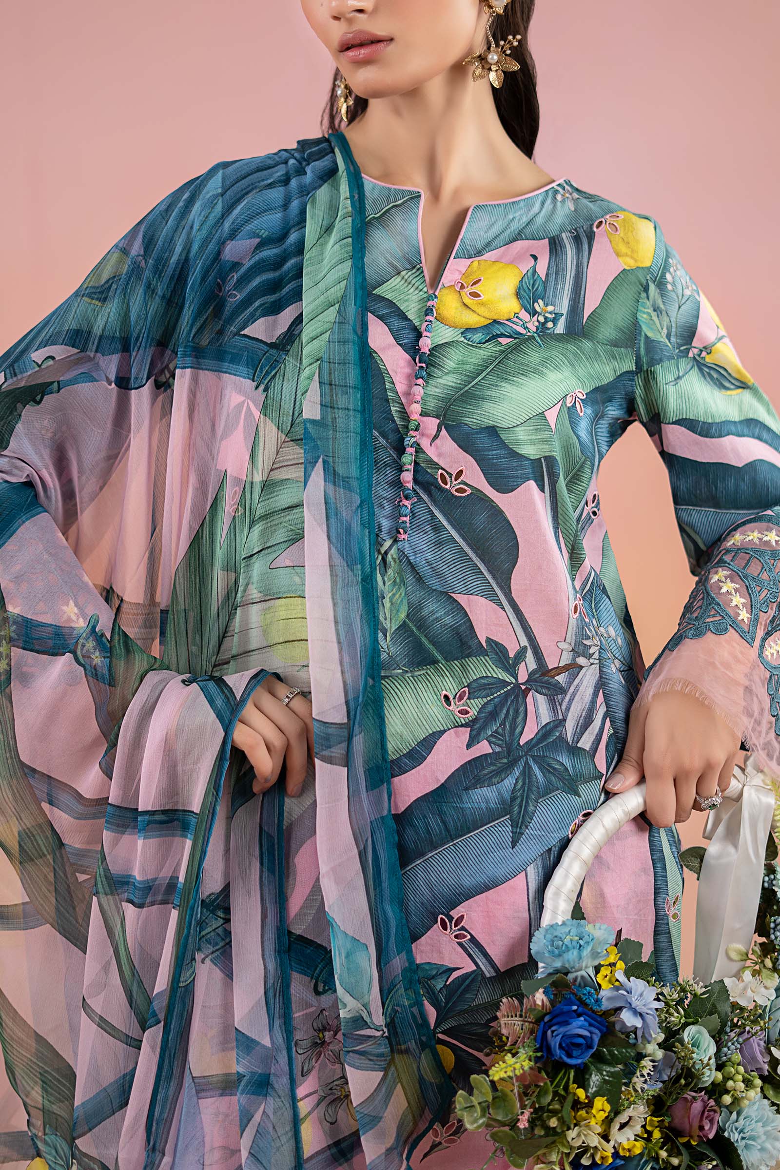 3 Piece Printed Lawn Suit | MPS-2503-B - Image 5