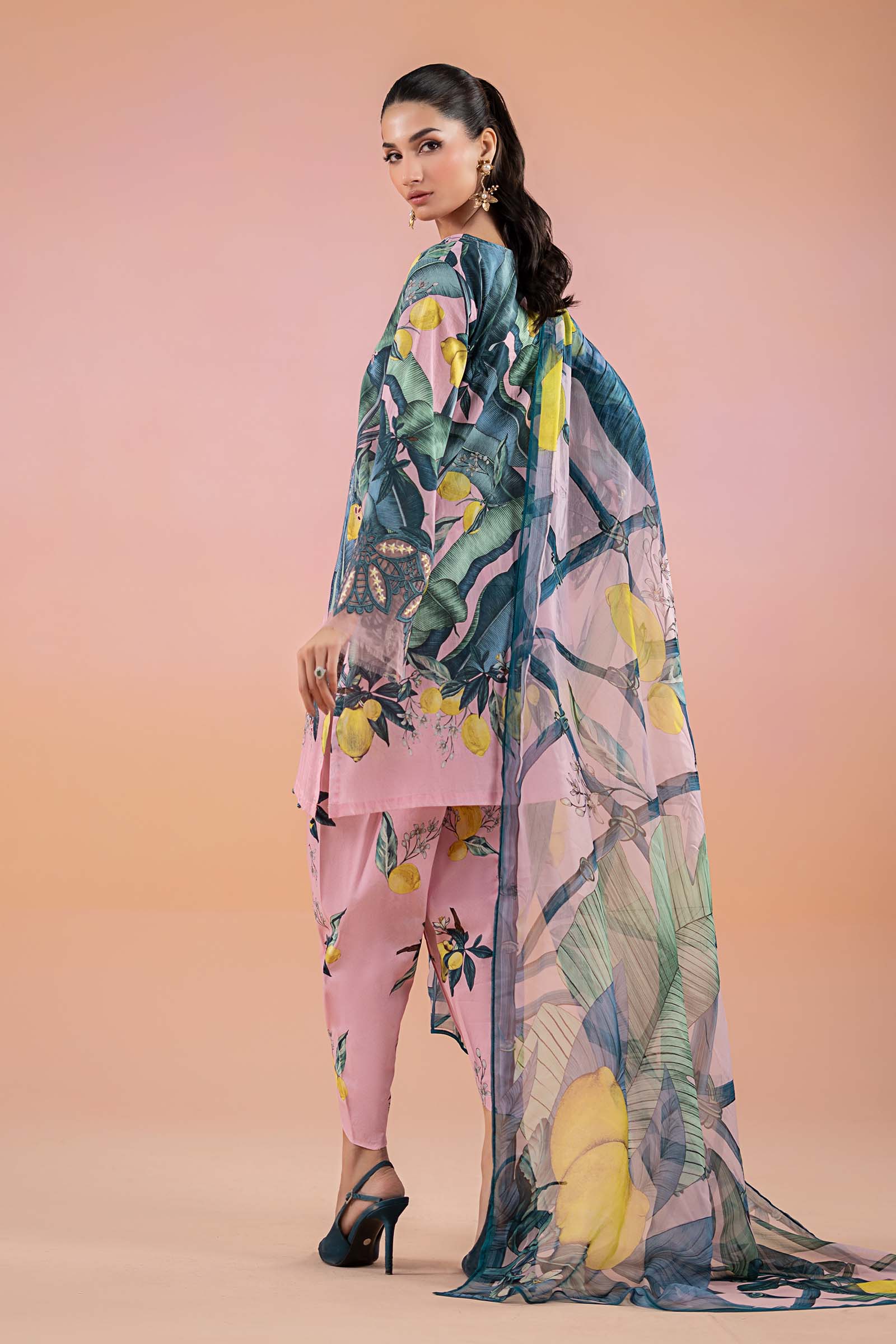3 Piece Printed Lawn Suit | MPS-2503-B - Image 8