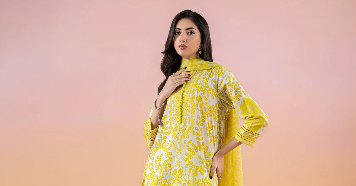 3 Piece Printed Lawn Suit | MPS-2504-A - Image 8