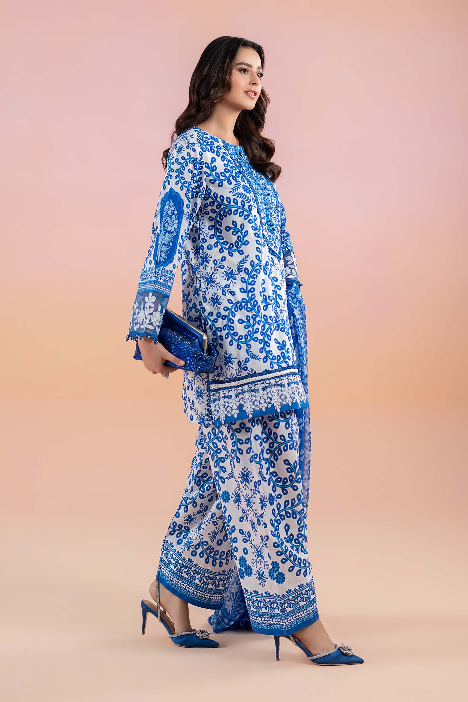 3 Piece Printed Lawn Suit | MPS-2504-B - Image 3