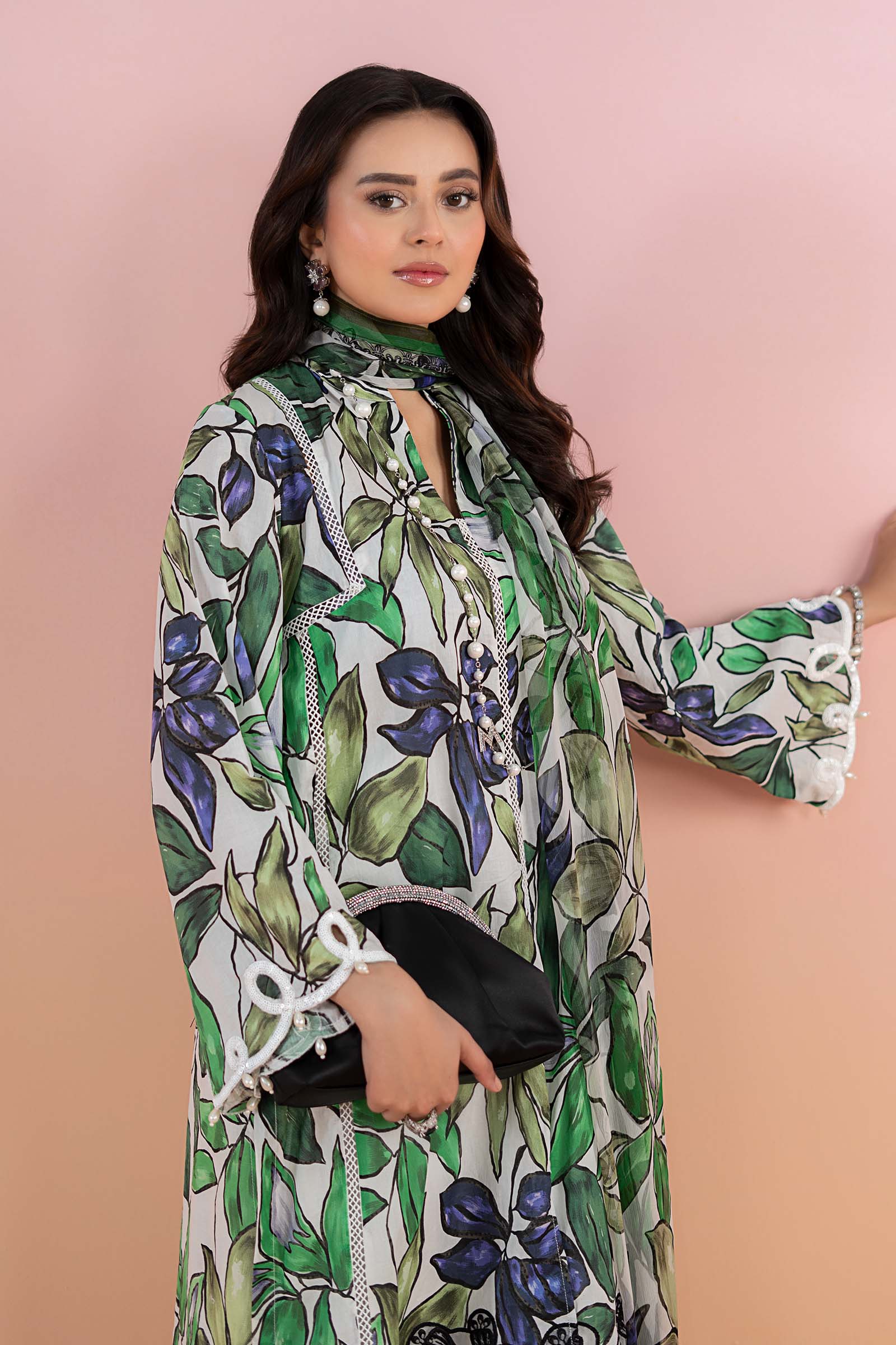 3 Piece Printed Lawn Suit | MPS-2505-A - Image 3