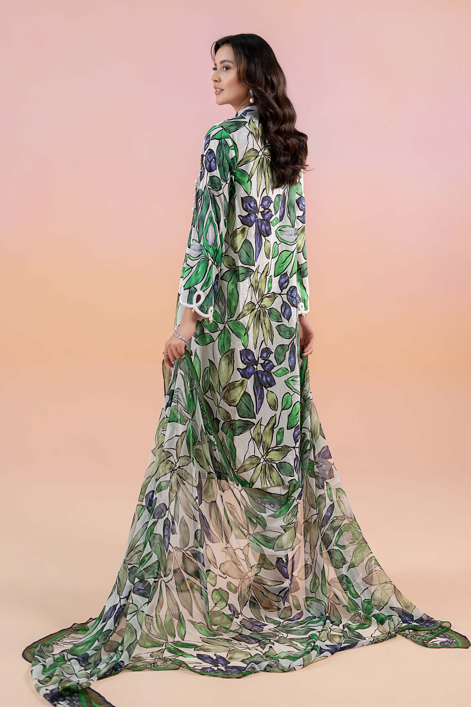 3 Piece Printed Lawn Suit | MPS-2505-A - Image 8
